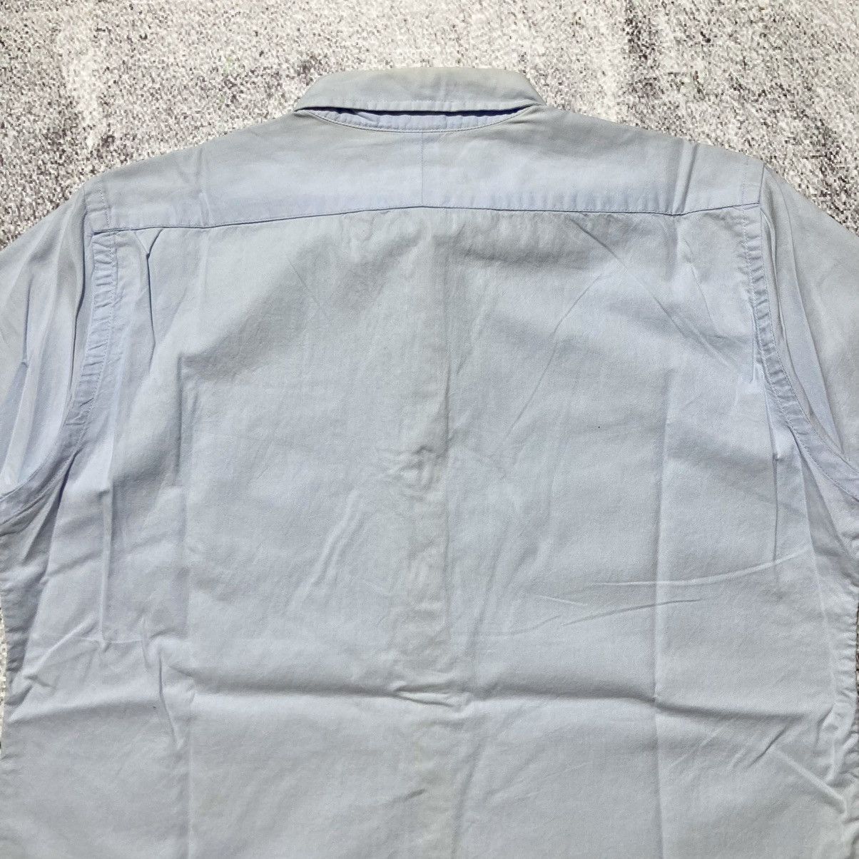 Burberry Vintage Burberry Black Label Pocket Logo Shirt Blue Luxury Size US M / EU 48-50 / 2 - 14 Thumbnail