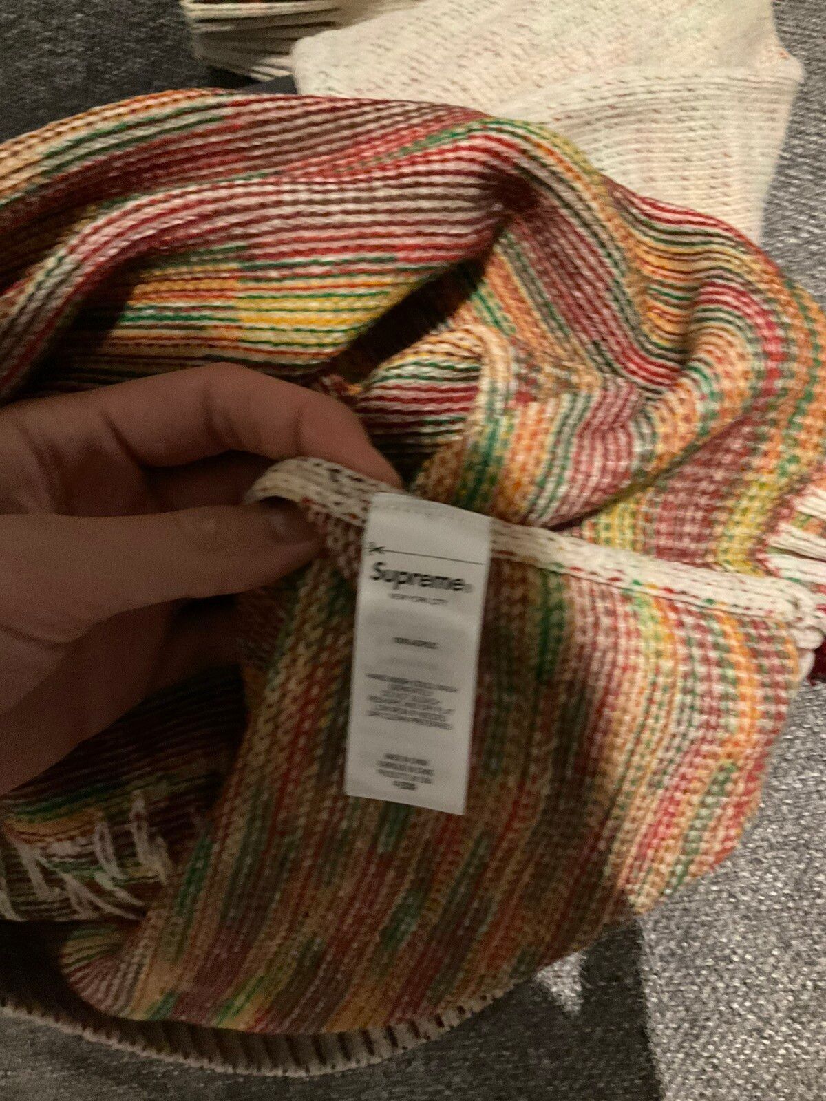 Supreme 🔥SUPREME Contrast Arc Sweater Size LARGE SKITTLES Size US L / EU 52-54 / 3 - 4 Thumbnail