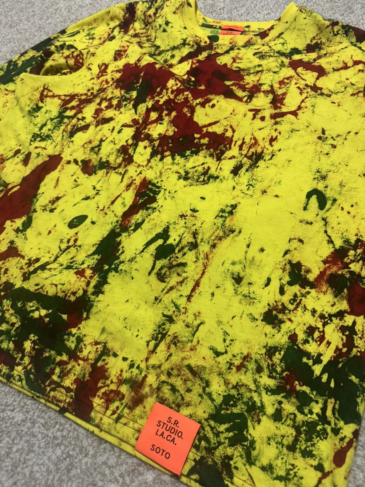 Sterling Ruby SR Studios Yellow Hand Dyed Longsleeve Size US S / EU 44-46 / 1 - 5 Thumbnail