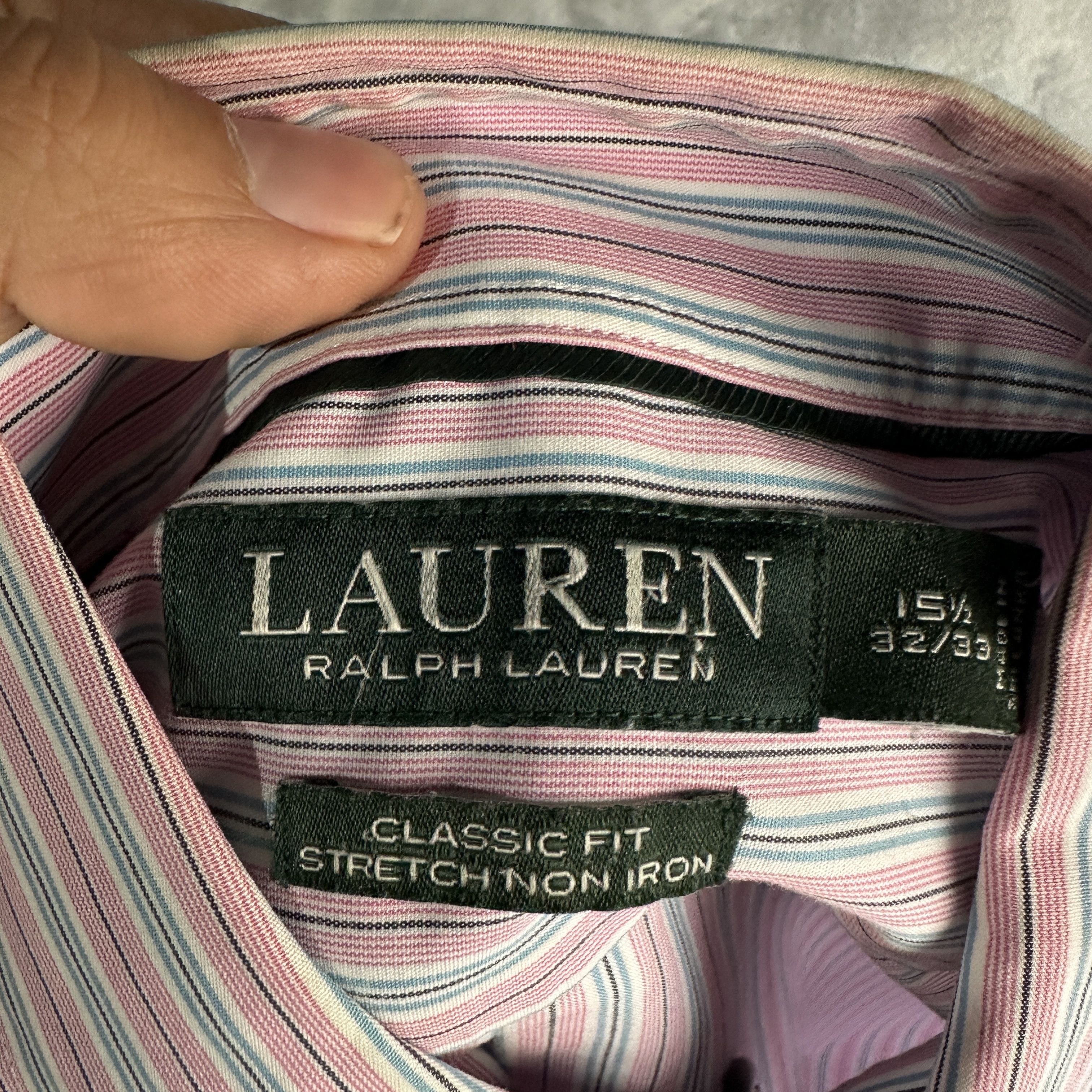 Polo Ralph Lauren Vtg Polo Ralph Lauren Button Down Shirt Mens Vertical Stripe Size US M / EU 48-50 / 2 - 9 Thumbnail