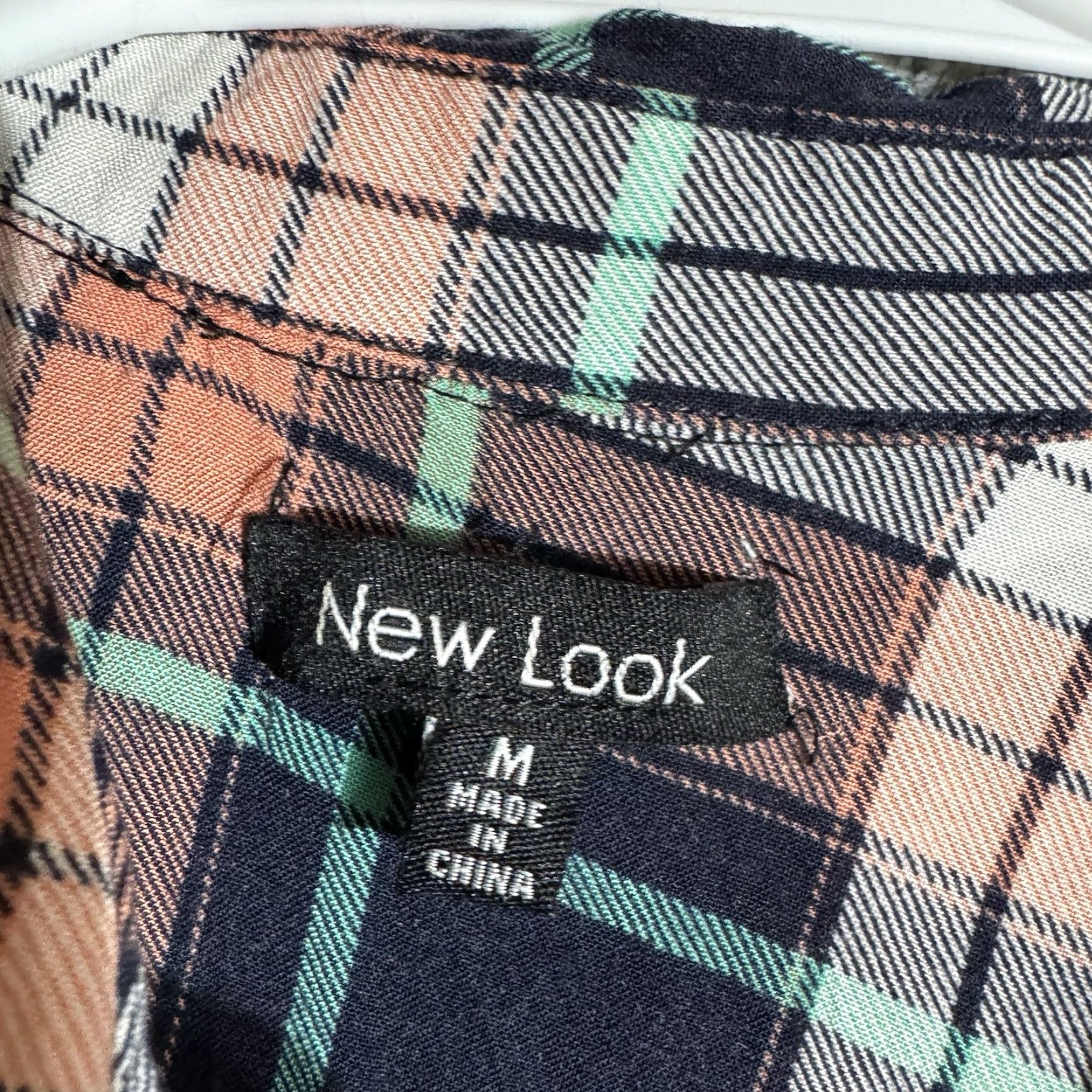 New Look New Look Plaid Dress Shirt Dress Midi Womens M Multicolor Casual Grunge 90s City Retro Layering High Low Sleeveless Collared Button Dress Length: Midi Size M / US 6-8 / IT 42-44 - 5 Thumbnail