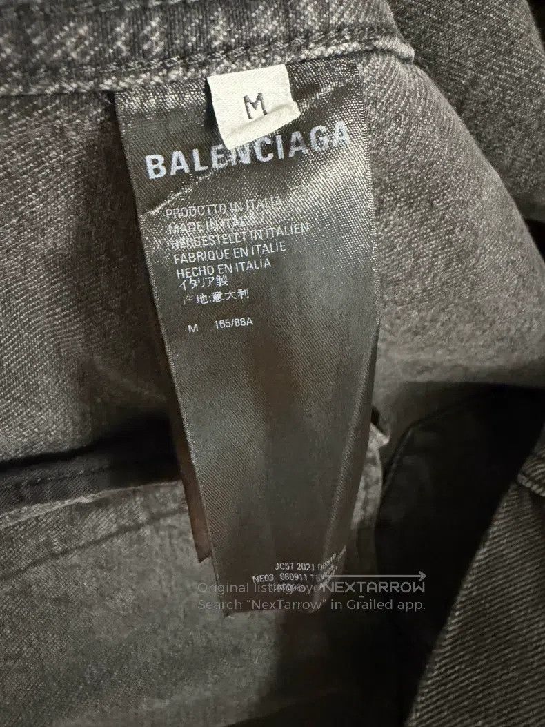 Balenciaga Balenciaga Back Heart Embroidered Logo Denim Jacket Size US M / EU 48-50 / 2 - 4 Thumbnail