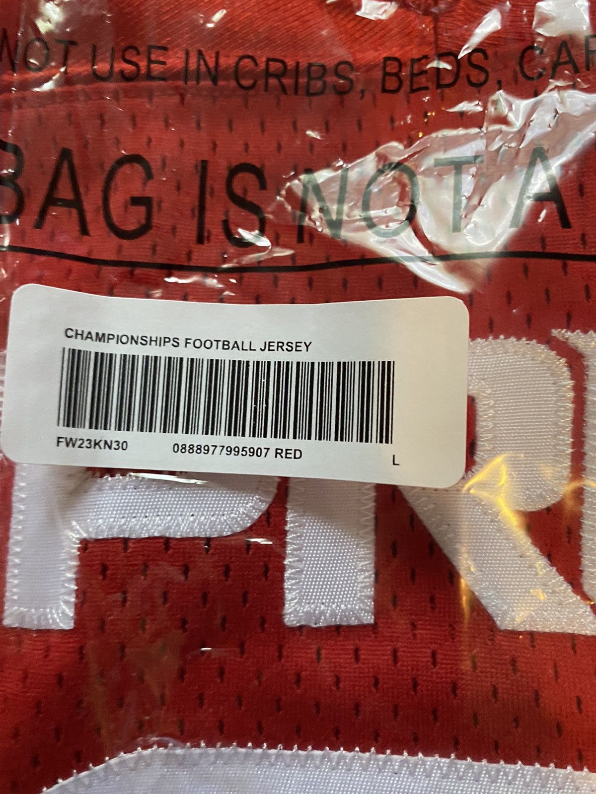 Supreme Supreme Championships Football Jersey (FW23) Red Large Size US L / EU 52-54 / 3 - 12 Thumbnail
