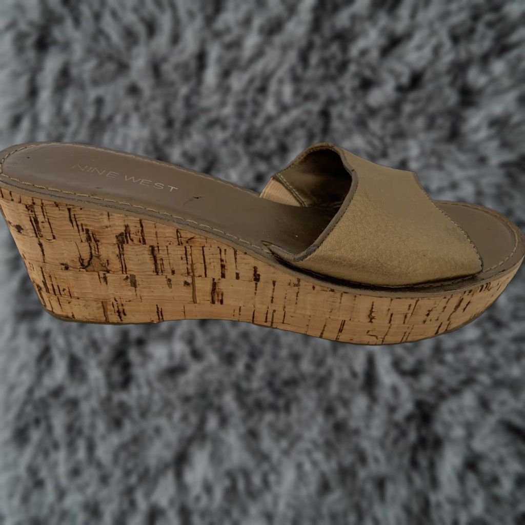 Nine West Nine West Cork Wedge Sandal Women Size 9.5 Copper Bronze Size US 10 / IT 40 - 1 Thumbnail
