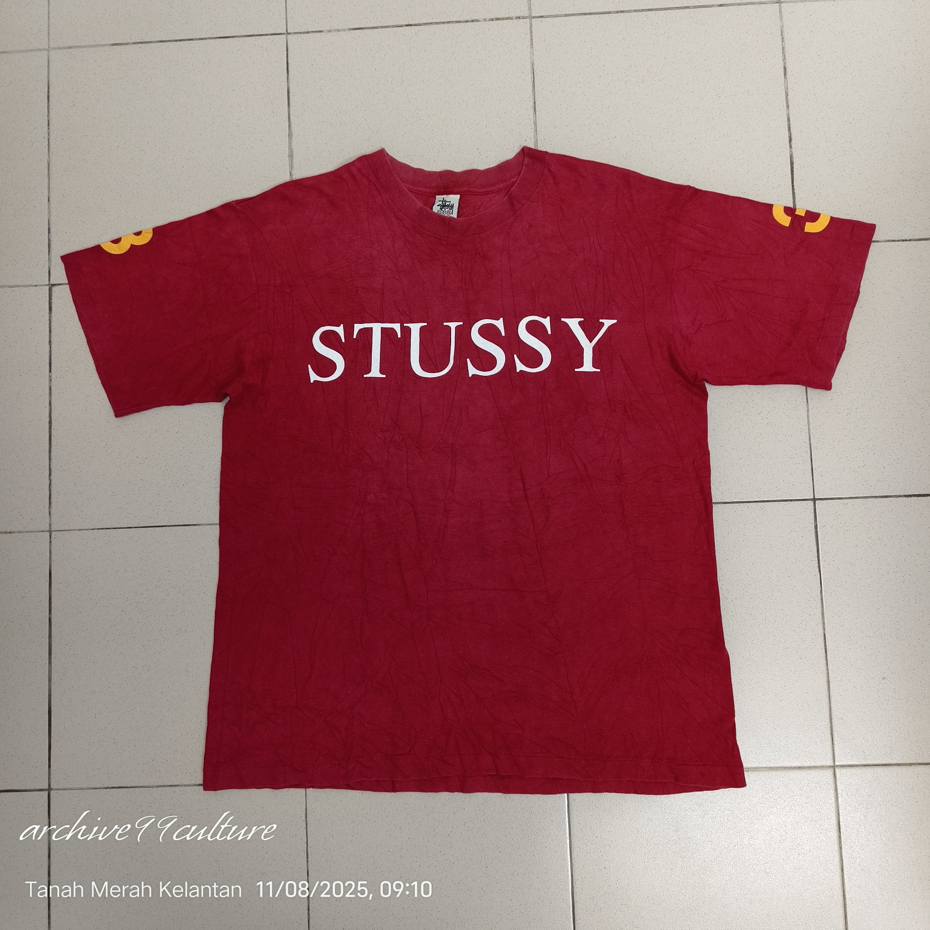 Stussy 90s Stüssy logo T-shirt with white USA tag very rare Size US XL / EU 56 / 4 - 11 Thumbnail