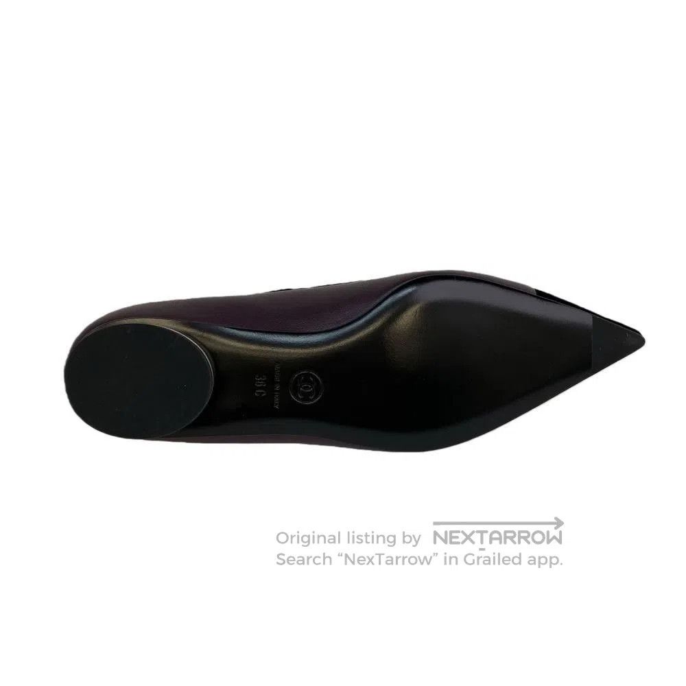 Chanel Chanel Black Pointed-Toe Women's Shoes. Size US 5 / IT 35 - 5 Thumbnail