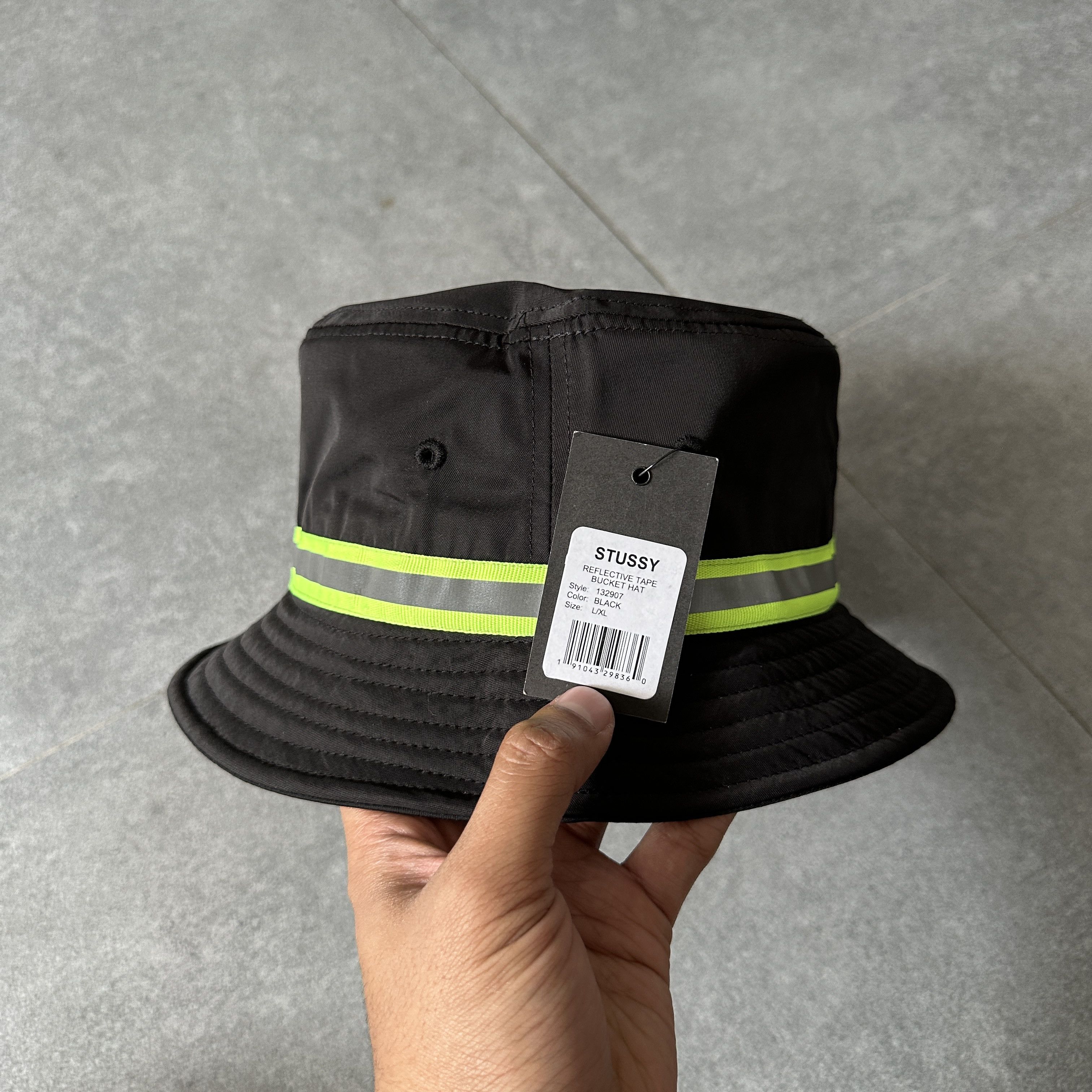 Stussy Stussy bucket hat reflective black Size ONE SIZE - 3 Thumbnail