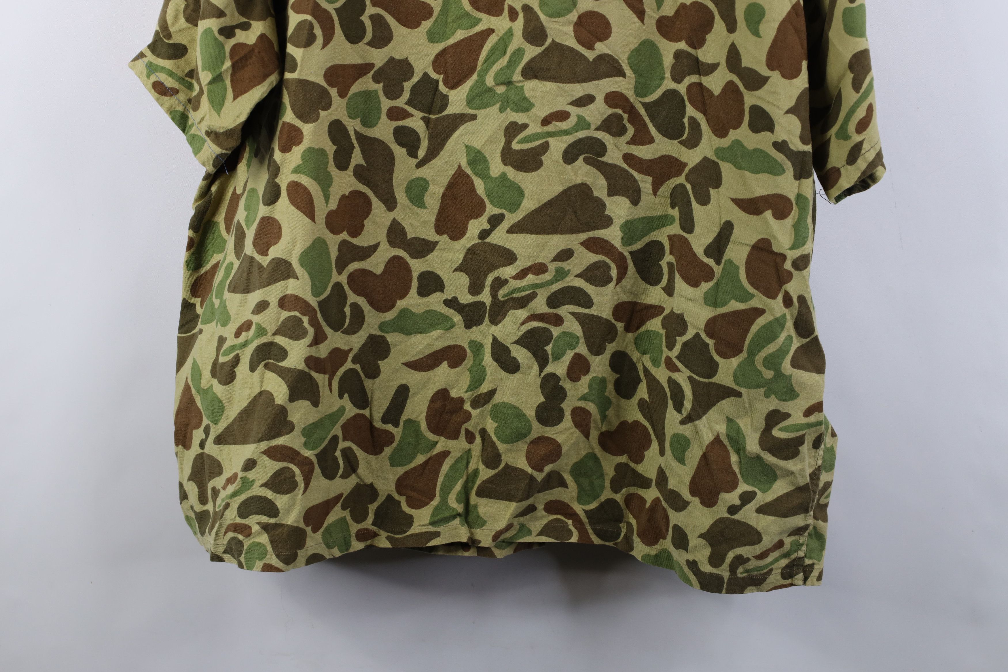 Vintage Vintage 70s Streetwear Camouflage Short Sleeve Shirt Jacket Size US XL / EU 56 / 4 - 15 Thumbnail