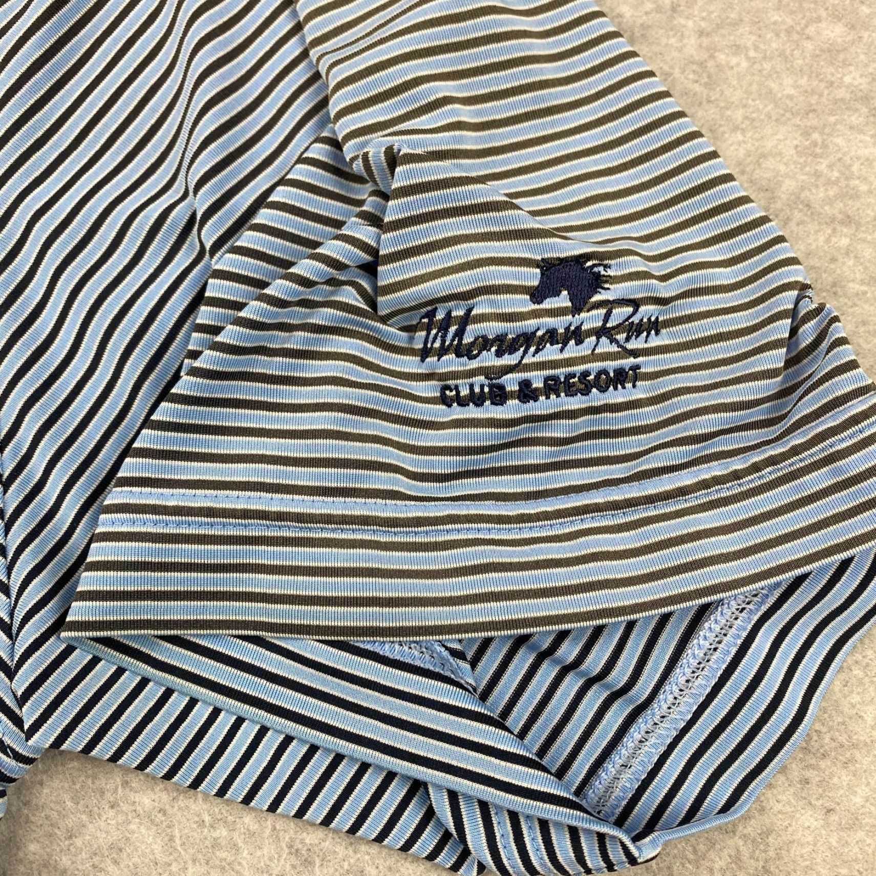Vintage FJ Foot Joy Polo Shirt Mens XL Blue Striped Golf Size US XL / EU 56 / 4 - 4 Thumbnail