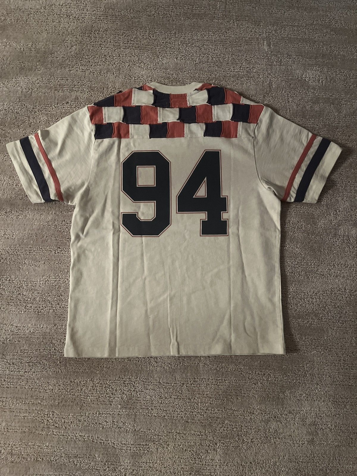 Supreme Supreme Patchwork Yoke Football Top Stone Size US S / EU 44-46 / 1 - 2 Thumbnail