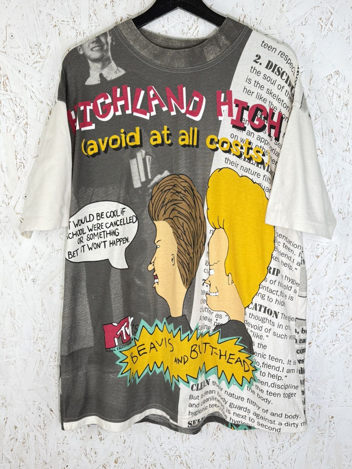 Vintage 90s Vintage Beavis And Butthead MTV Promo AOP T-Shirt Size L Size US L / EU 52-54 / 3 - 1 Thumbnail