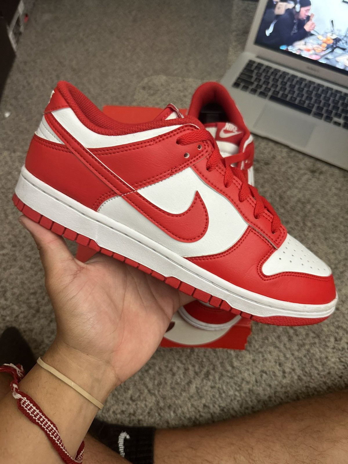 Nike Nike dunk low St johns red white champ - size 9 Size US 9 / EU 42 - 1 Thumbnail