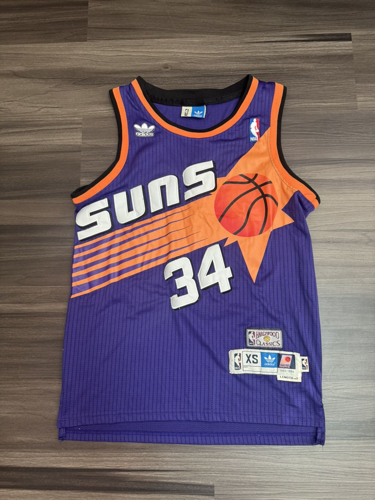 Adidas Hardwood Classics Phoenix Suns Charles Barkley 32 NBA Jersey Size US XS / EU 42 / 0 - 1 Thumbnail