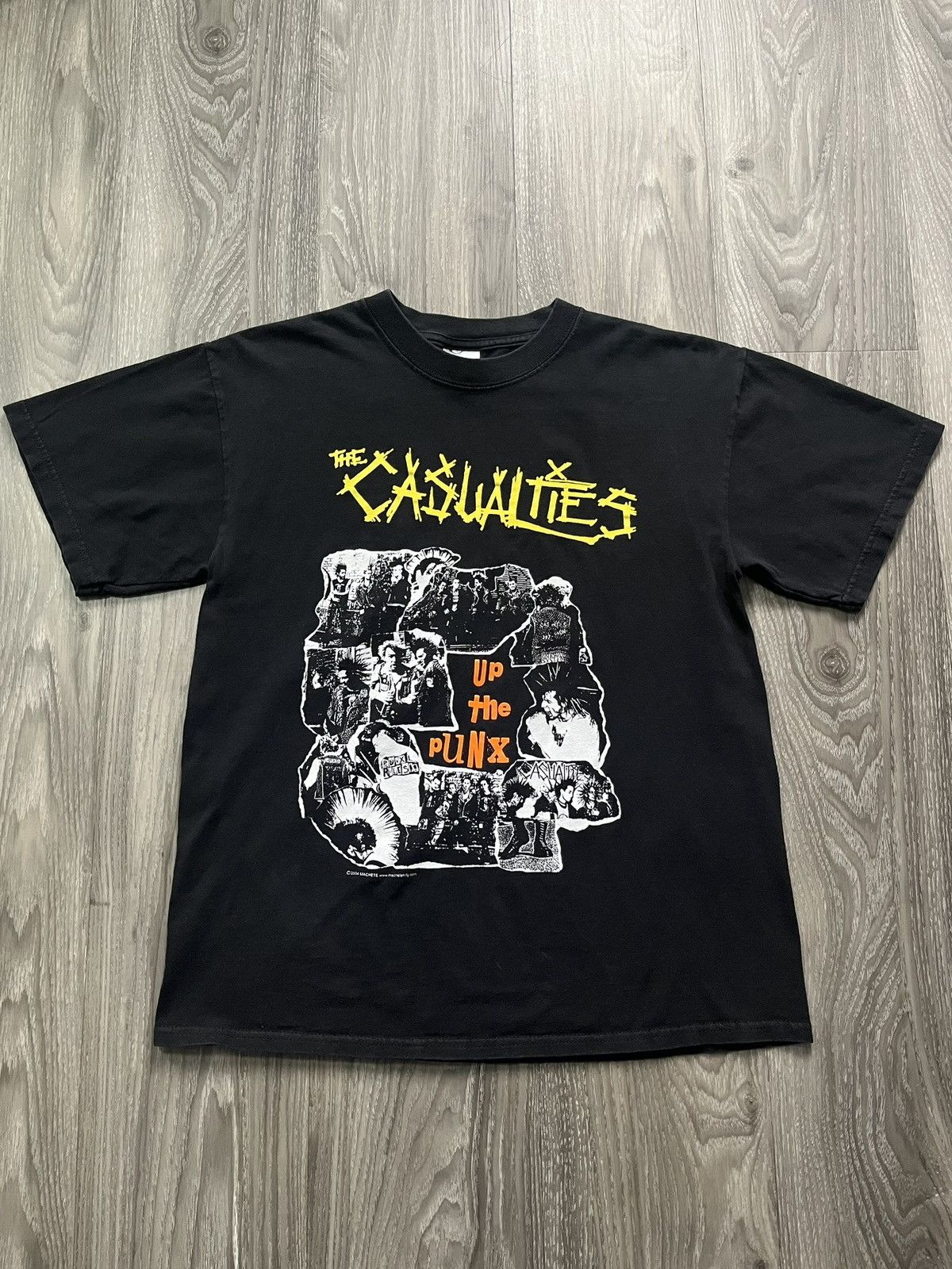 2004 The Casualties “Up The Punx” Collage Tee