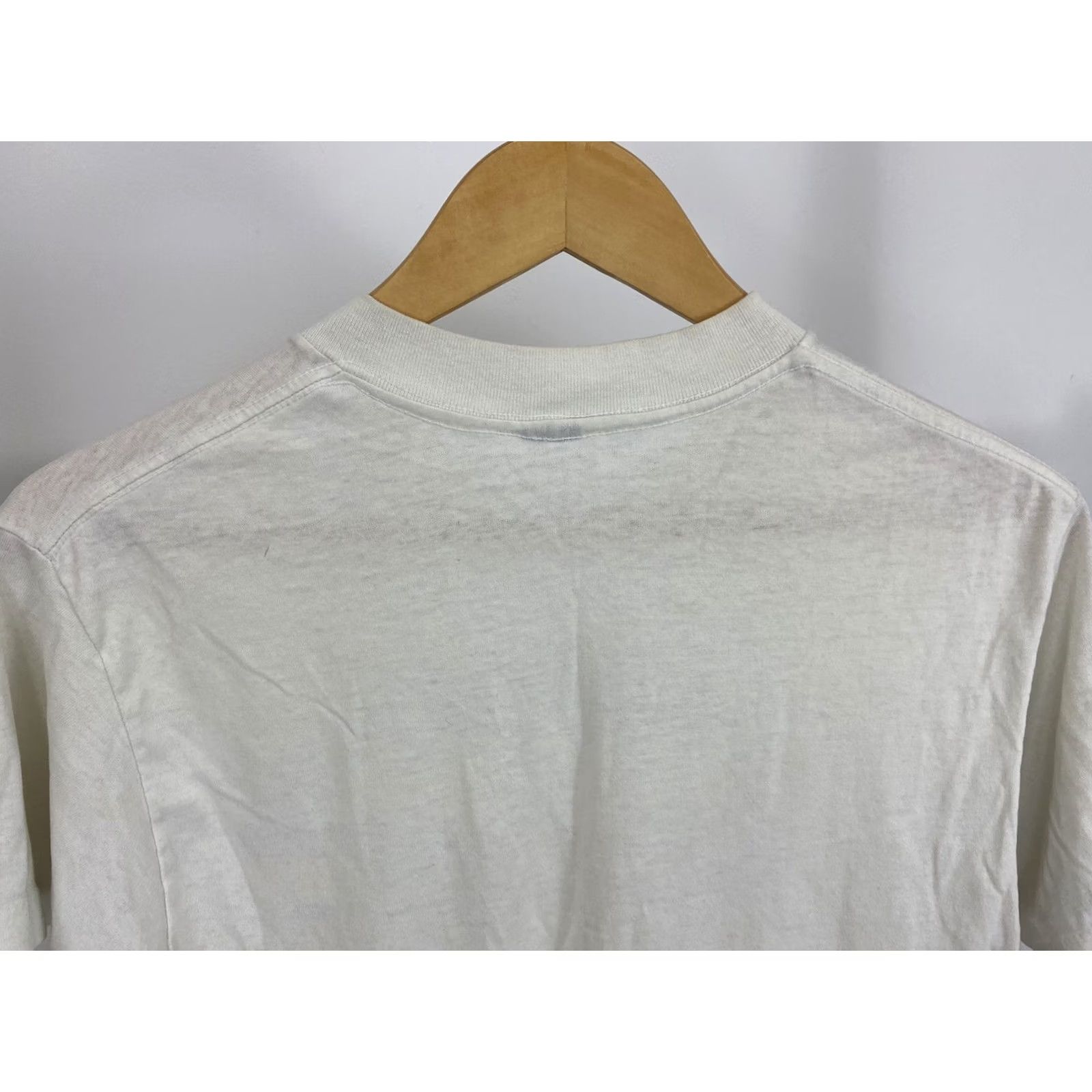 Vintage VTG 80s Slazenger American Athlete Runner Marathon Burn Out Paper Thin T-Shirt M White Short Sleeve Mens Size US M / EU 48-50 / 2 - 7 Thumbnail