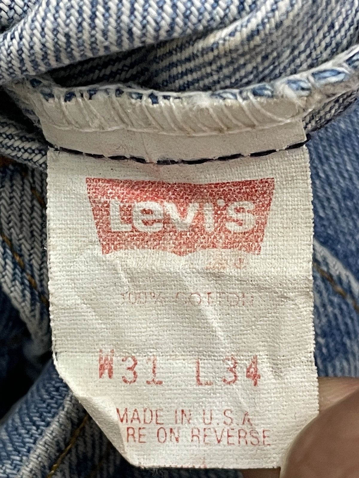 If Six Was Nine Vintage Levis 505 USA Thread Leg Pants (AD13) Size US 31 - 22 Thumbnail