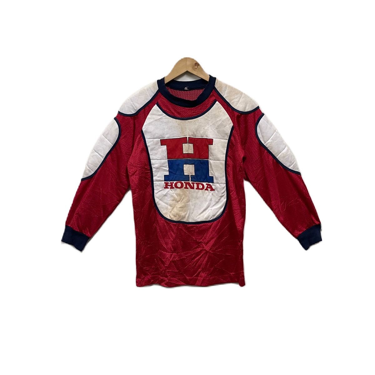 Honda Vintage 70s HONDA Racing Mesh Jersey Size US S / EU 44-46 / 1 - 1 Thumbnail