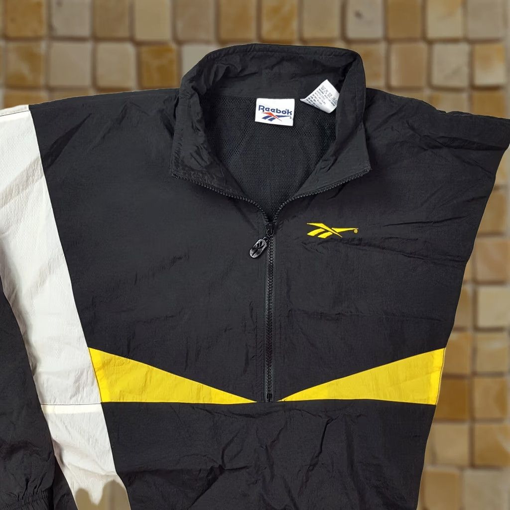 Reebok VINTAGE Reebok Women's Jacket Mid-Length Zip Up Black 90s Retro Athletic 90s Size M / US 6-8 / IT 42-44 - 1 Thumbnail
