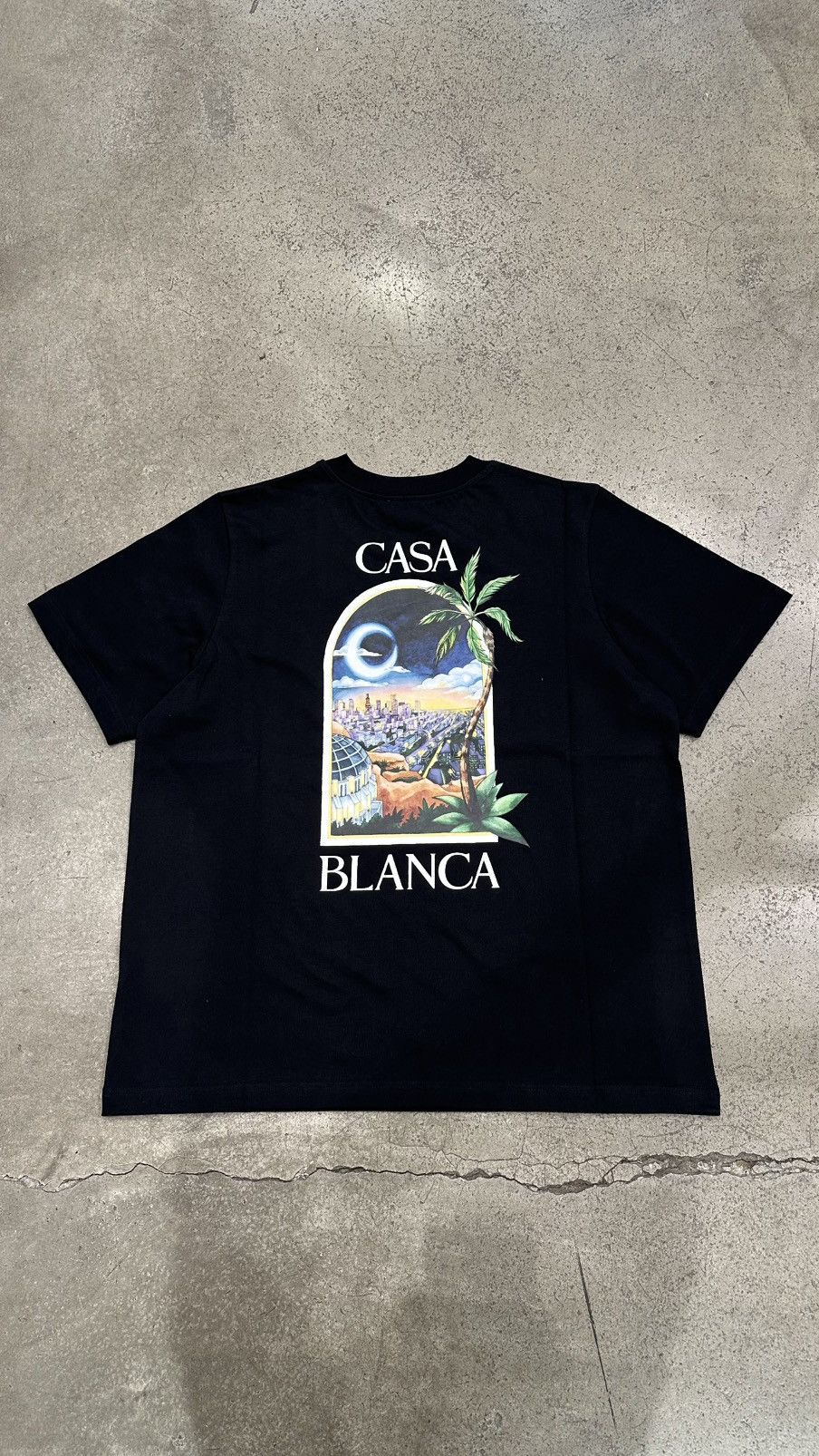 Casablanca CASABLANCA - LA Night Printed T-shirt Black Size US M / EU 48-50 / 2 - 2 Thumbnail