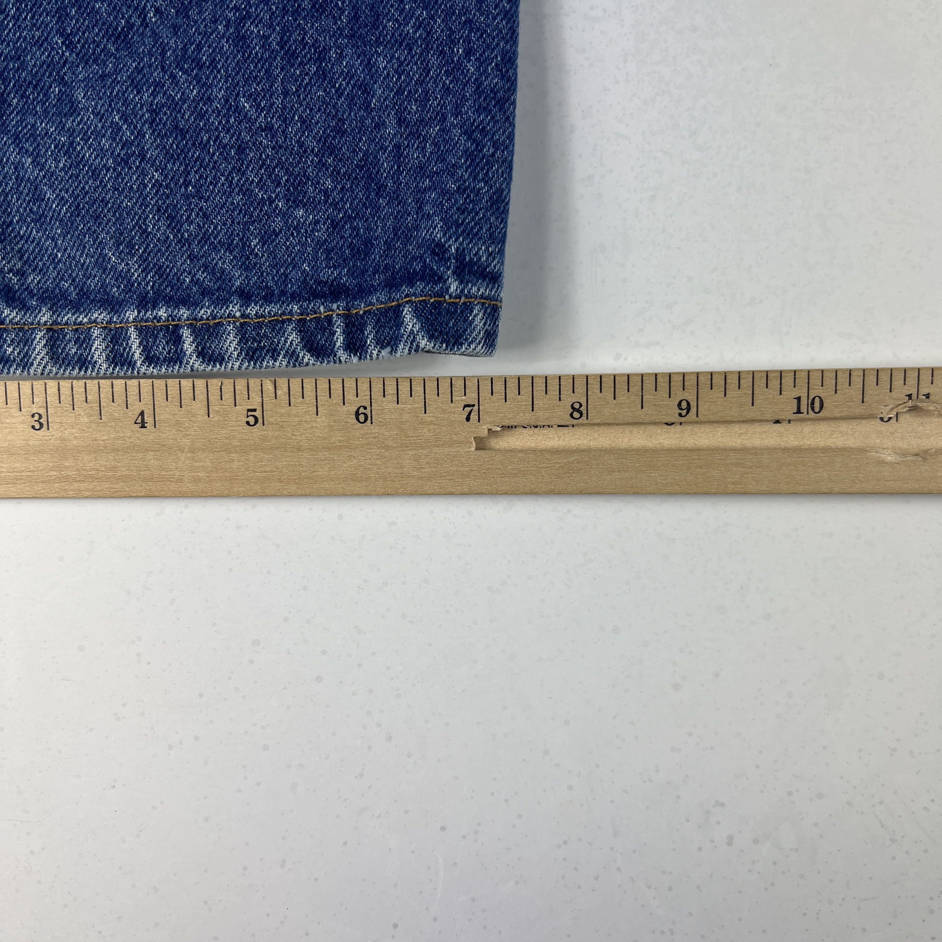 Levi's × Vintage VTG 90s Levi's Jeans 505 Straight Blue Faded Cotton Denim Size US 36 / EU 52 - 15 Thumbnail