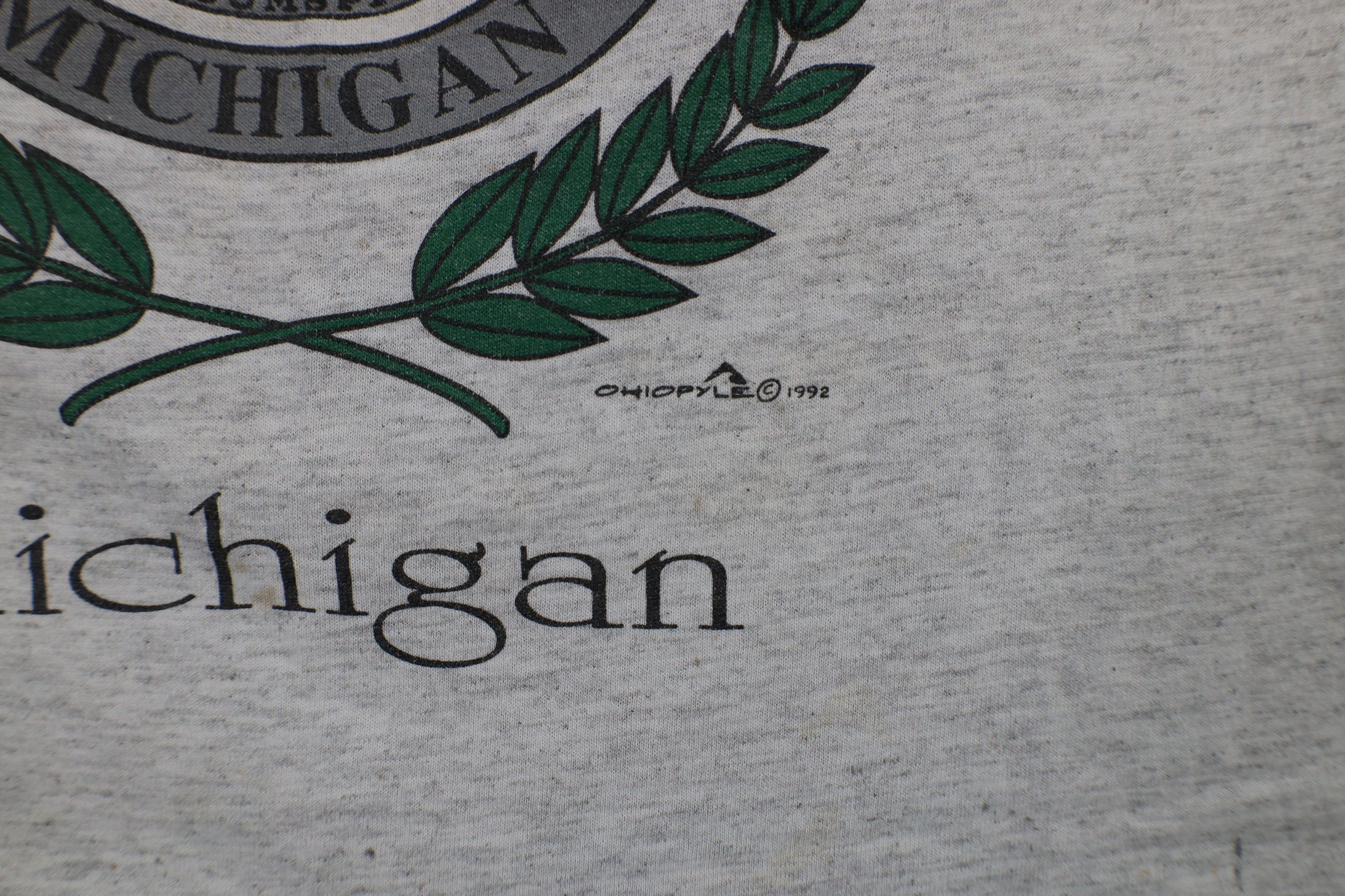 Vintage Vintage 90s Spell Out Erie Michigan Short Sleeve T-Shirt USA Size XL / US 12-14 / IT 48-50 - 5 Thumbnail