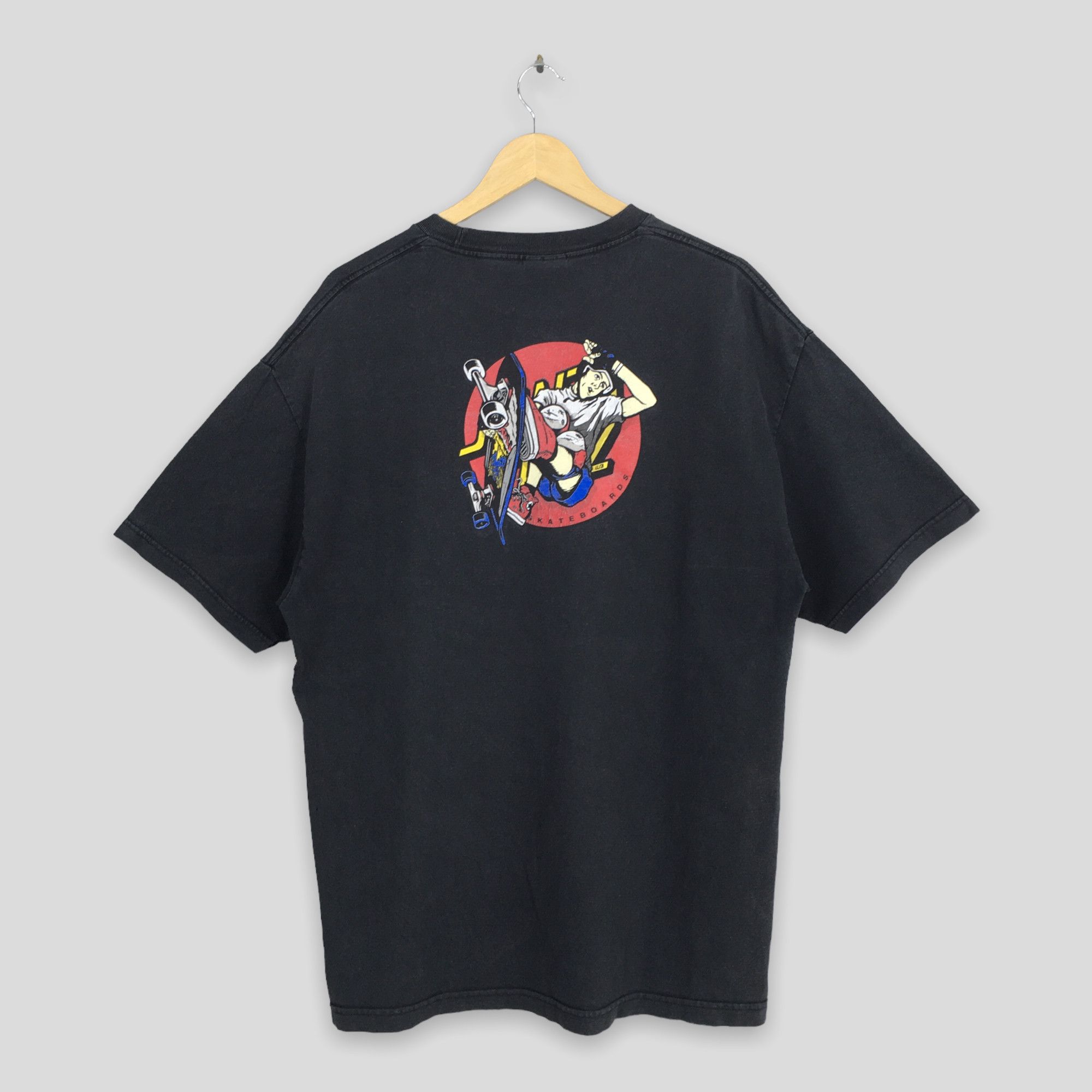 Santa Cruz Skateboards × Vintage Vintage 90's Skate Cruz Skateboards Black T shirt Medium Size US M / EU 48-50 / 2 - 1 Thumbnail