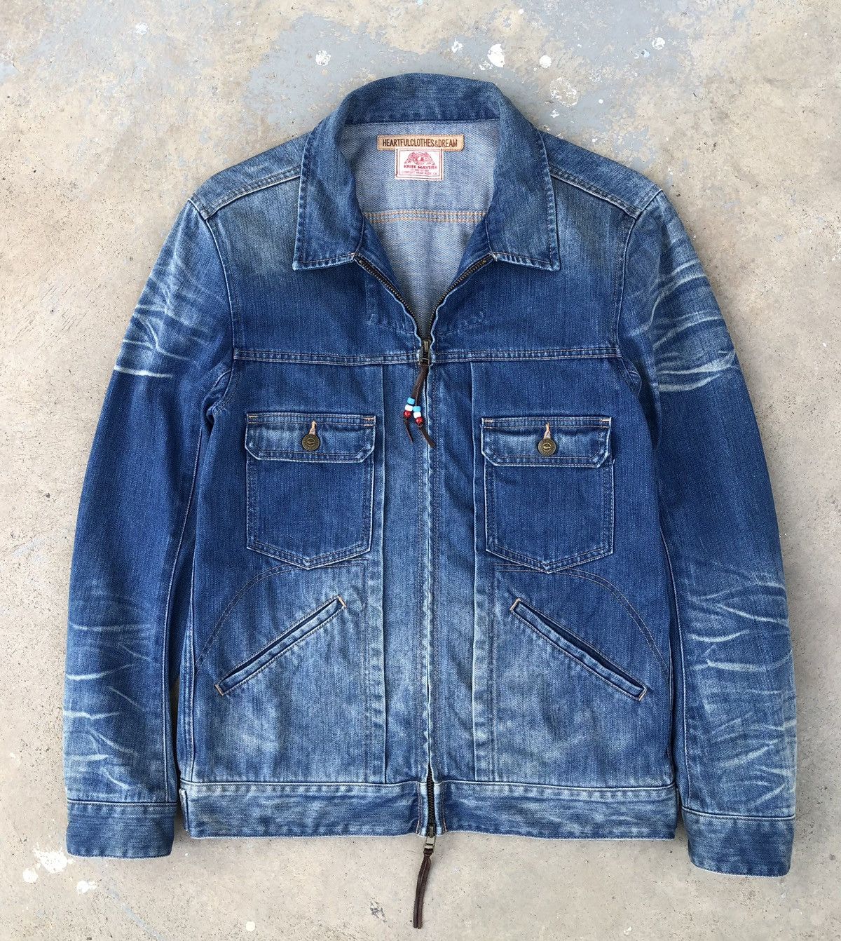 Vintage Kriff Mayer Denim Zipper Jacket Size US M / EU 48-50 / 2 - 5 Thumbnail