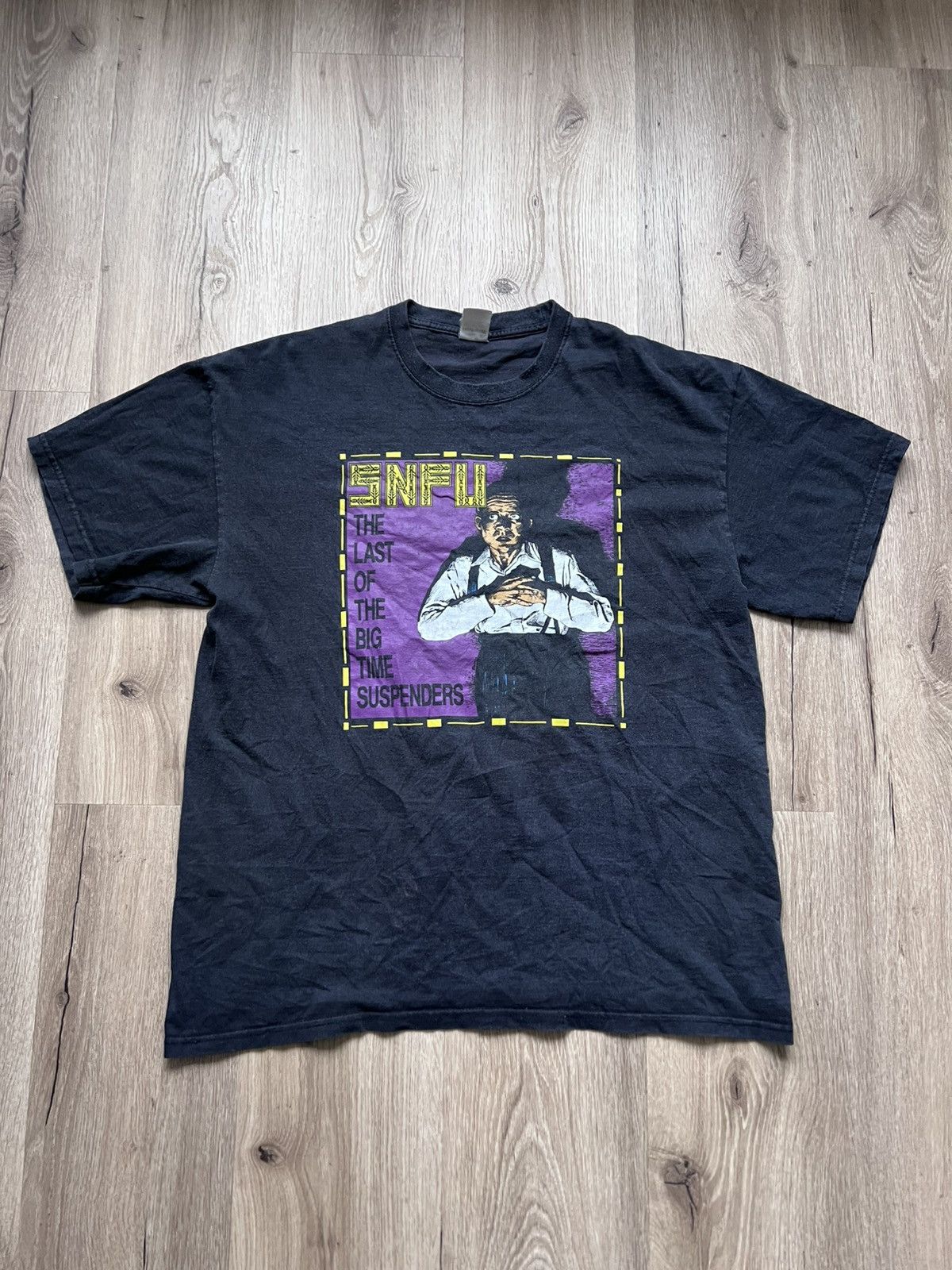 Band Tees × Vintage Vintage SNFU The Last Of The Big Time Suspenders Size US XL / EU 56 / 4 - 1 Thumbnail