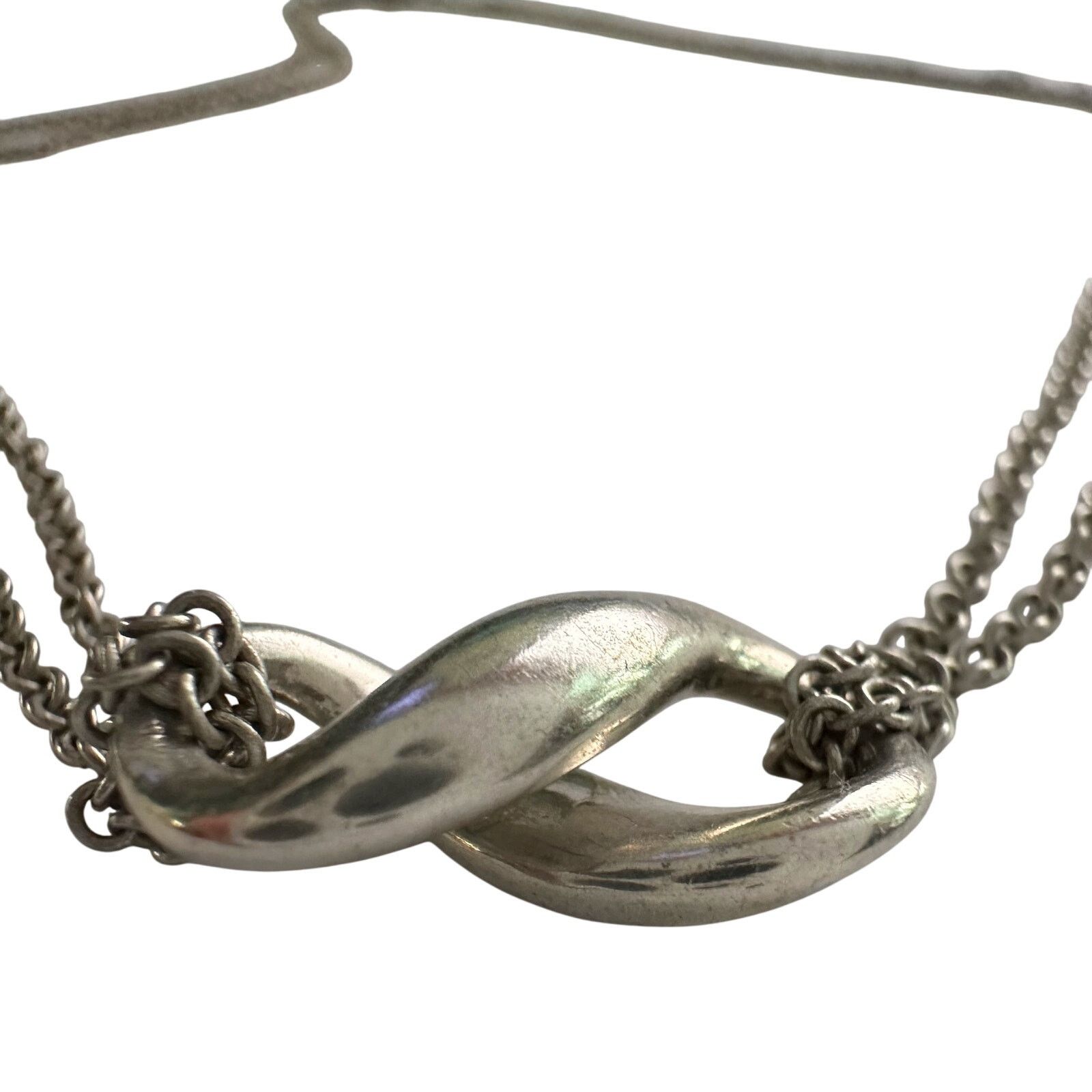 Tiffany & Co. Tiffany & Co Infinity Double Chain Pendant and Necklace Size ONE SIZE - 7 Thumbnail