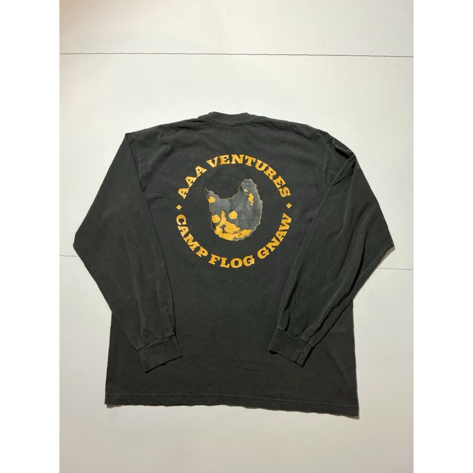 Los Angeles Apparel VINTAGE? (No) Camp Flog Gnaw Los Angeles Apparel Gray Dyed Tacos Cat Graphic L/S T-Shirt XL Mens Size US XL / EU 56 / 4 - 3 Thumbnail