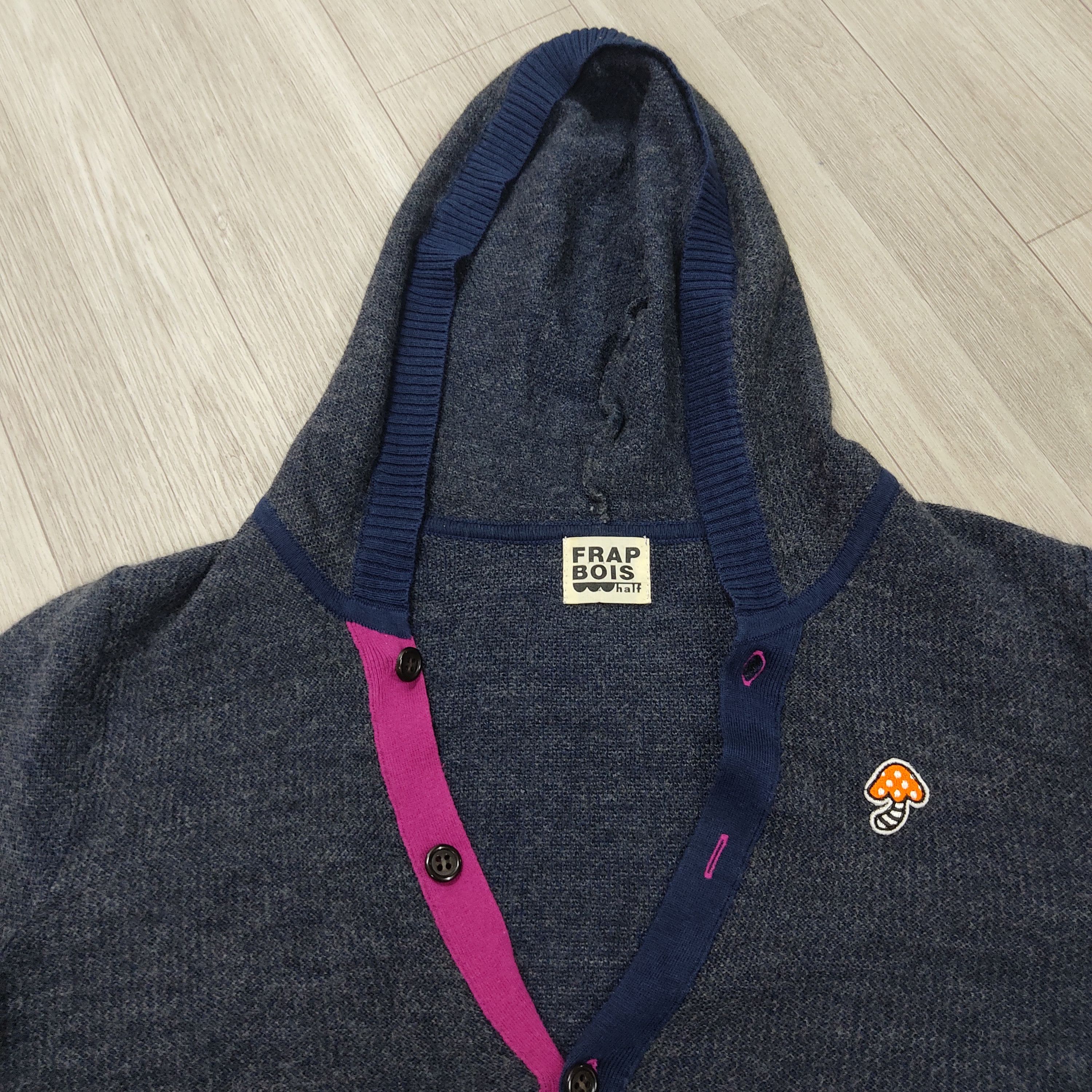 Frapbois FRAPBOIS by Issey Miyake Half Wool Hooded Cardigan Size M / US 6-8 / IT 42-44 - 5 Thumbnail