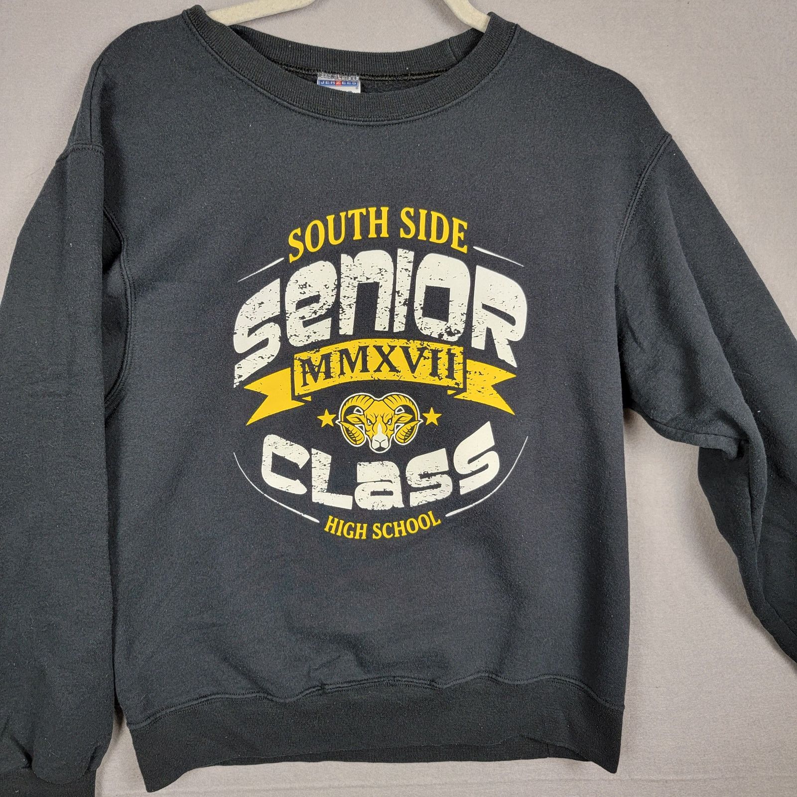 Jerzees South Side SHS Hookstown PA Class 2017 Black Sweatshirt Sz S Size US S / EU 44-46 / 1 - 1 Thumbnail