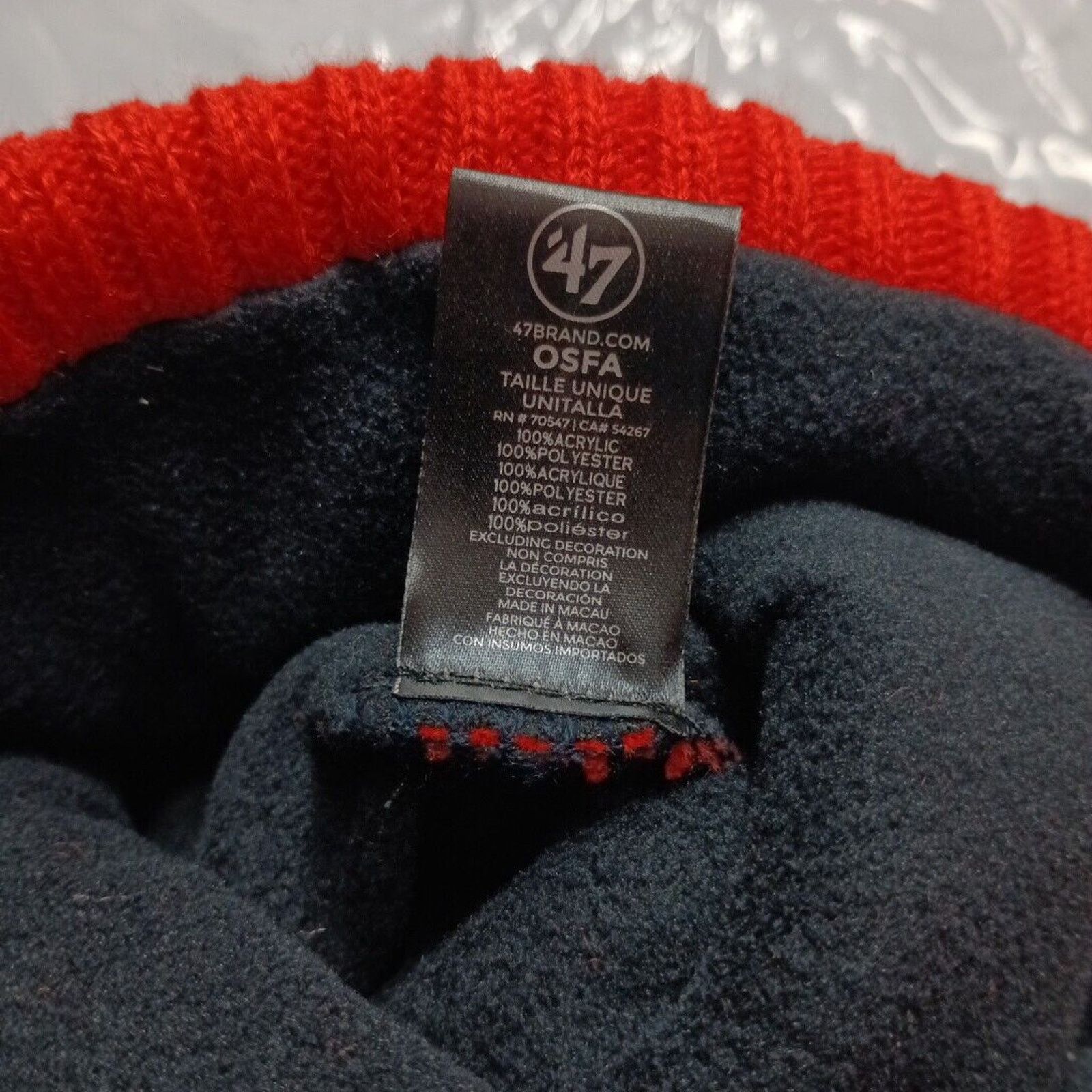 47 Brand Cleveland Browns 47 Brand Knit Hat Bering Cap Orange Brown Size ONE SIZE - 5 Thumbnail
