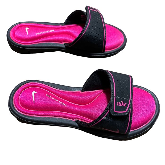 Nike Nike Comfort Footbed Slides Black and Pink 360883060 Sz 8 Grailed