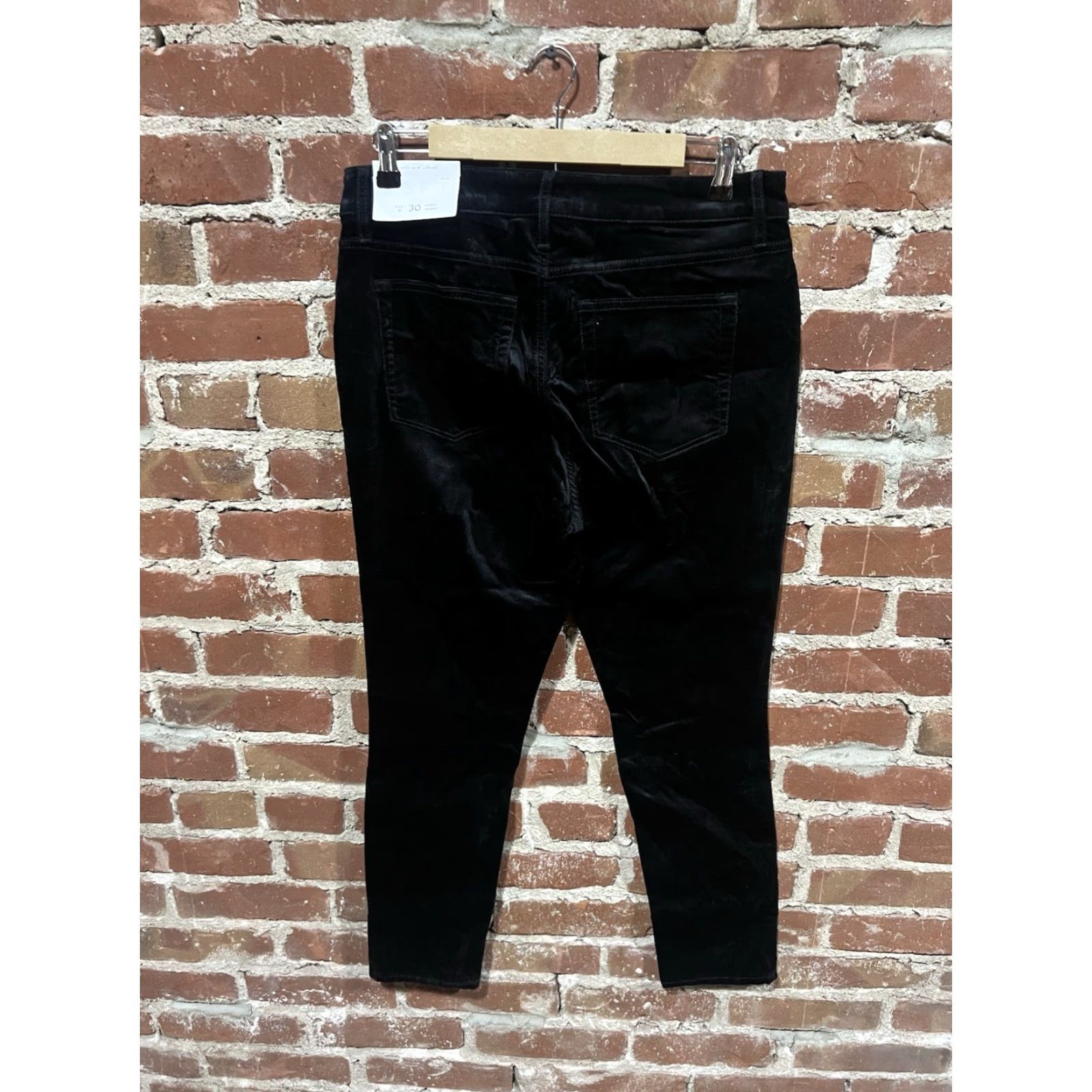 Loft Loft Chino Pants Womens Velour Skinny 10 Black NWT Size 32" / US 10 / IT 46 - 2 Thumbnail