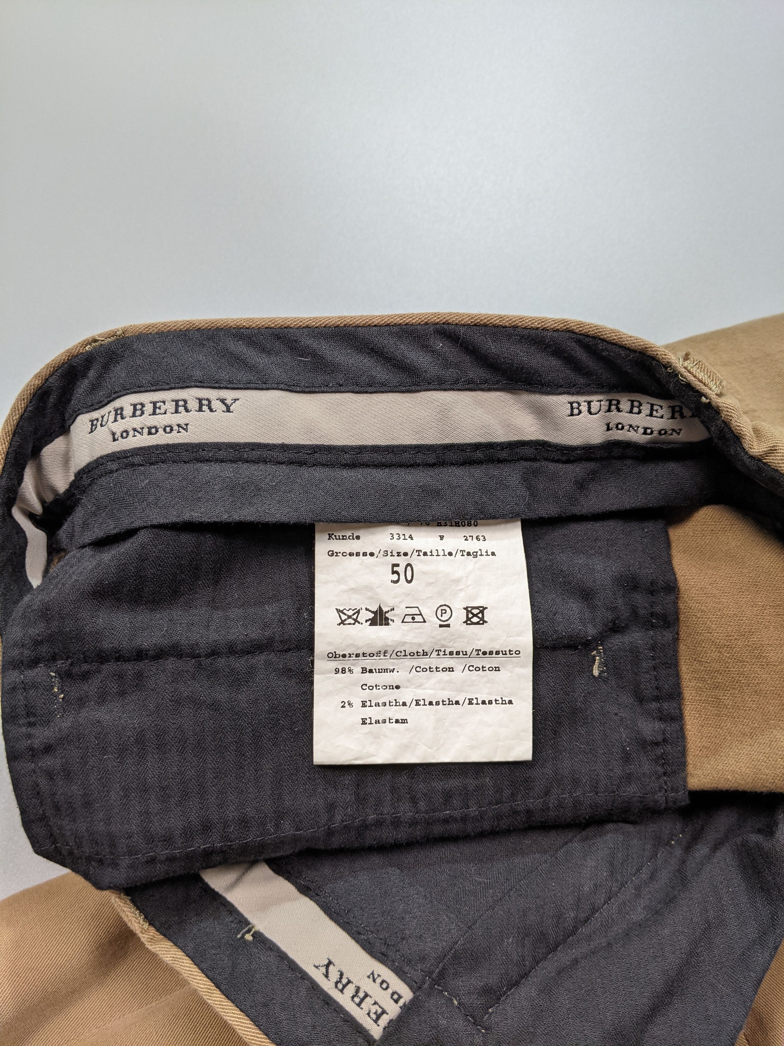 Burberry × Vintage VINTAGE BURBERRY LONDON Brown Dress Pants W32 L33 | 2000s Size US 32 / EU 48 - 7 Thumbnail