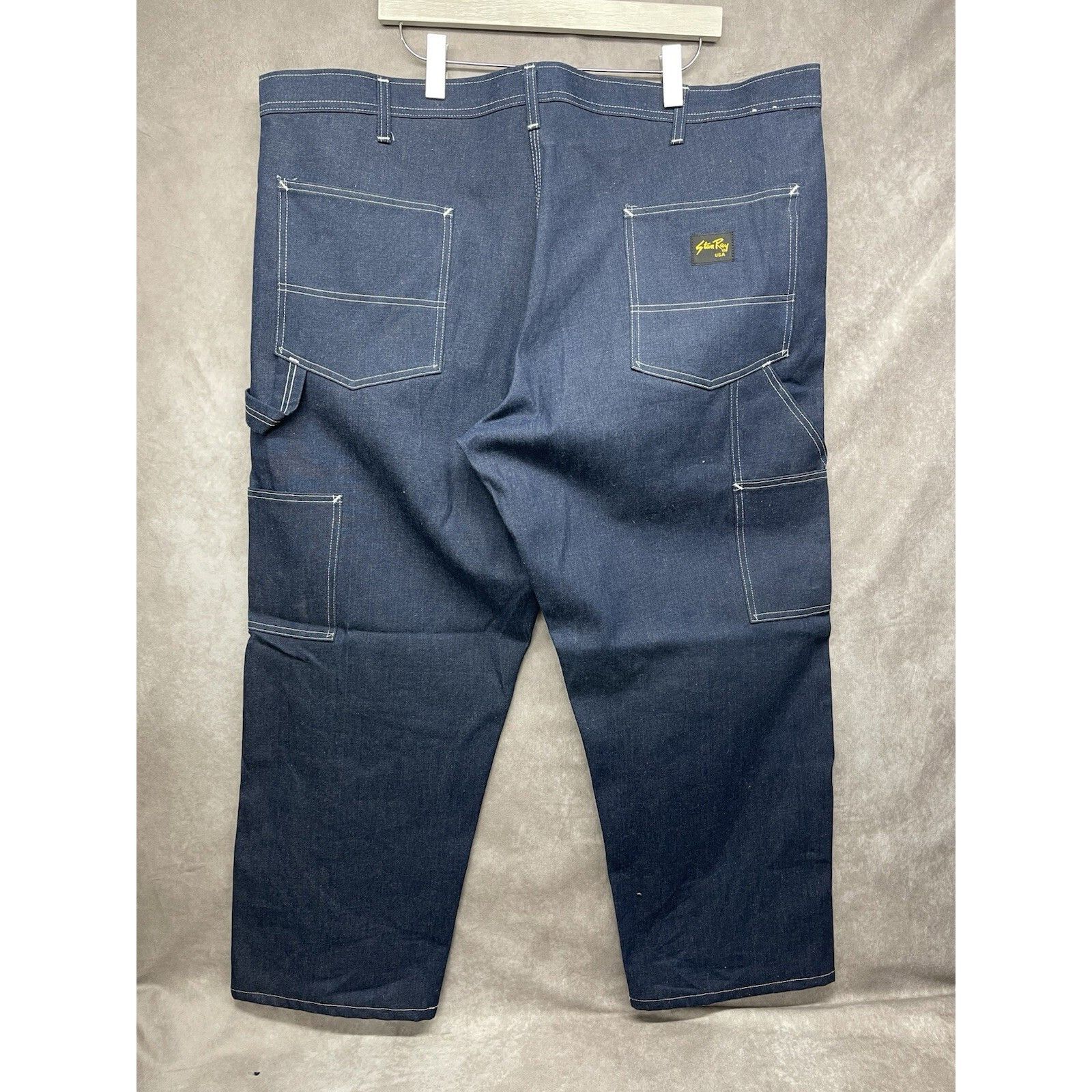 Stan Ray VTG CUSTOM STAN RAY CARPENTER PAINTER OG RAW BLUE DENIM JEAN Size US 44 / EU 60 - 4 Thumbnail