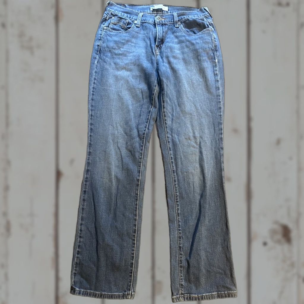Levi's Levi's 505 Jeans Straight Leg 6 Short 28x30 Blue Denim Women Jeans Mid Rise Pockets Regular Size 28" / US 6 / IT 42 - 1 Thumbnail