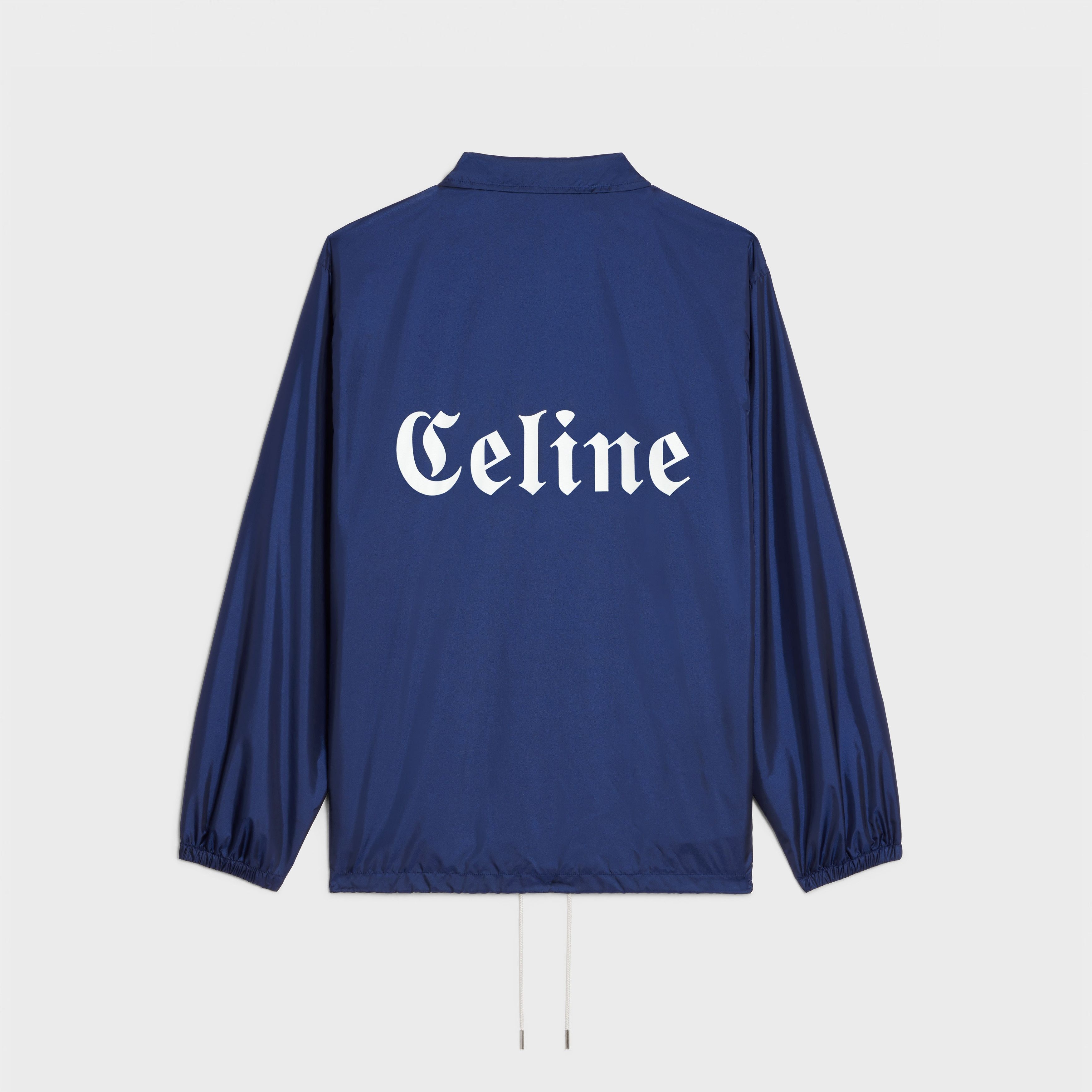 Celine o1bcso1str0825 2W864495M Long Coach Jacket in Navy Blue Size US M / EU 48-50 / 2 - 2 Thumbnail