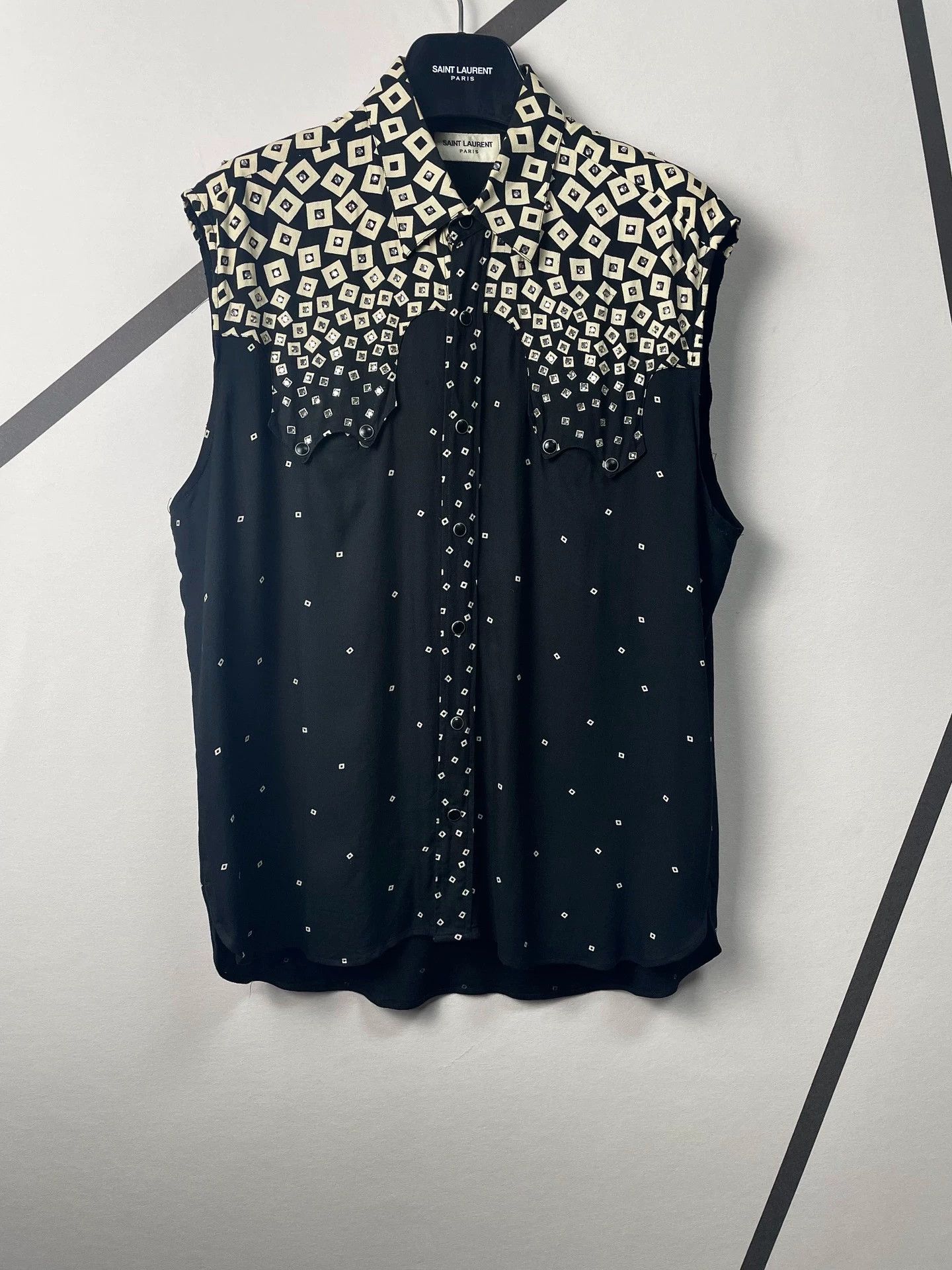 Authentic Saint Laurent SLP waistcoat/sleeveless shirt