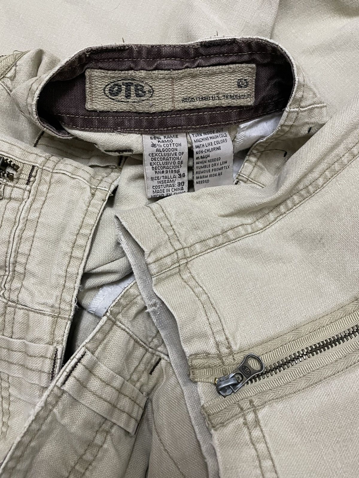 Japanese Brand Vintage 1990s Og Japan Designer OTB Tactical War Baggy Pant Size US 31 - 19 Thumbnail