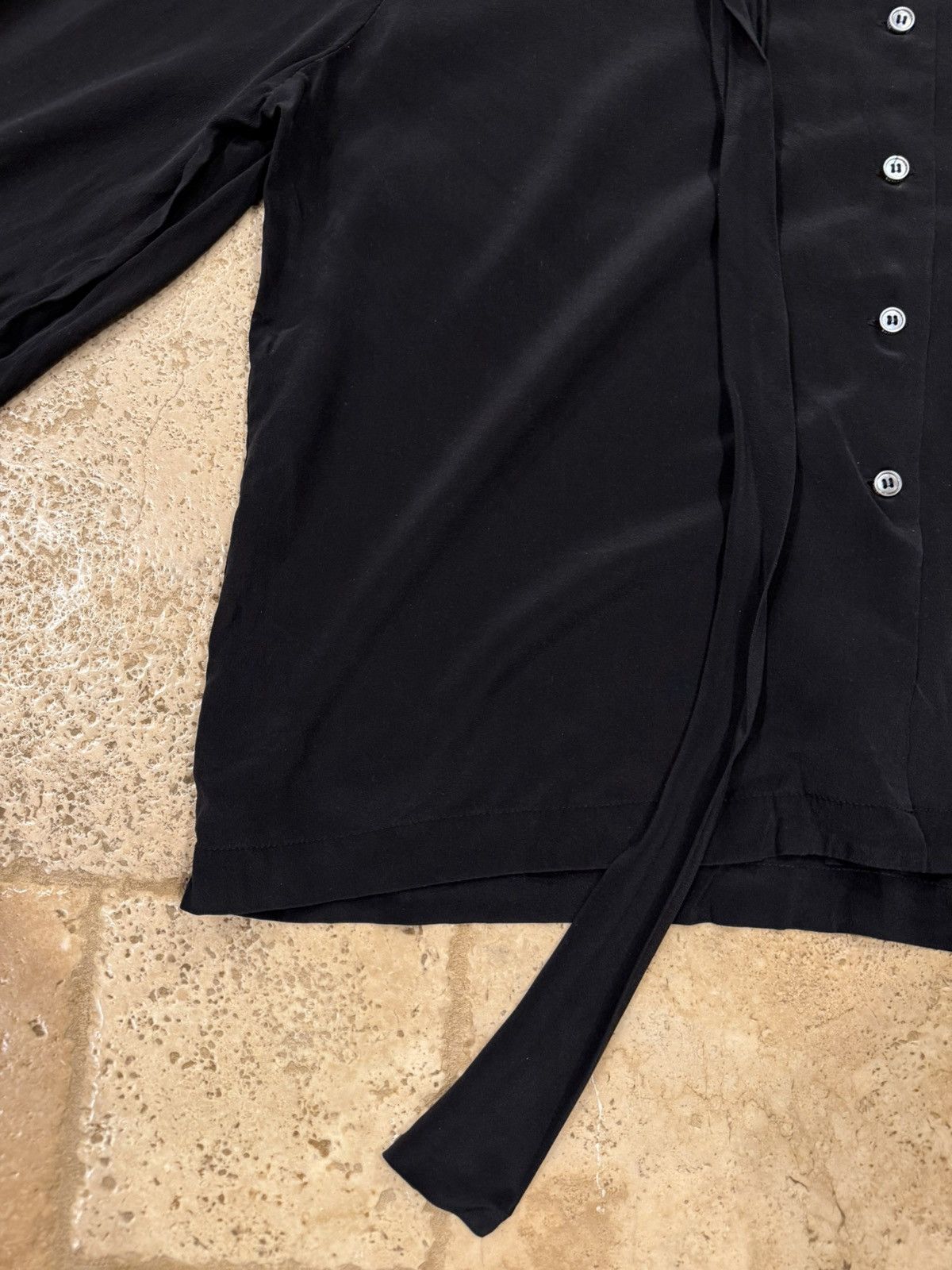 Enfants Riches Deprimes Enfants Riches Deprimes FW24 Black Pussy Bow Shirt Size US XL / EU 56 / 4 - 6 Thumbnail