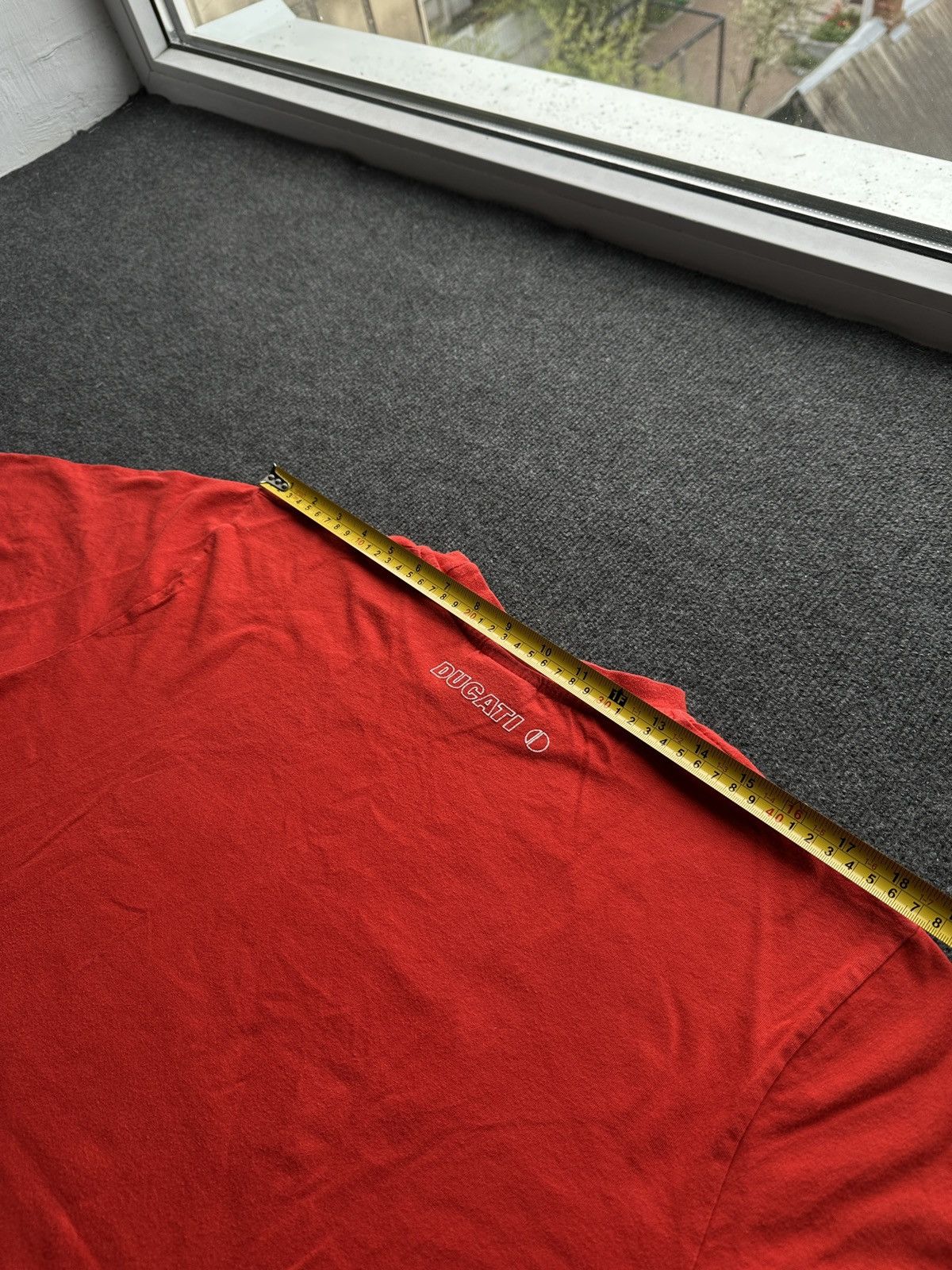 Ducati DUCATI 🚨 RACING RED TEE BIG LOGO MOTORCYCLE MOTO SPORT Size US XL / EU 56 / 4 - 15 Thumbnail