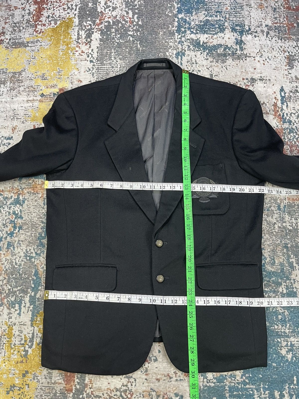 Trussardi Vintage Trussardi Single Breasted Wool Blazer Jacket Size US M / EU 48-50 / 2 - 10 Thumbnail
