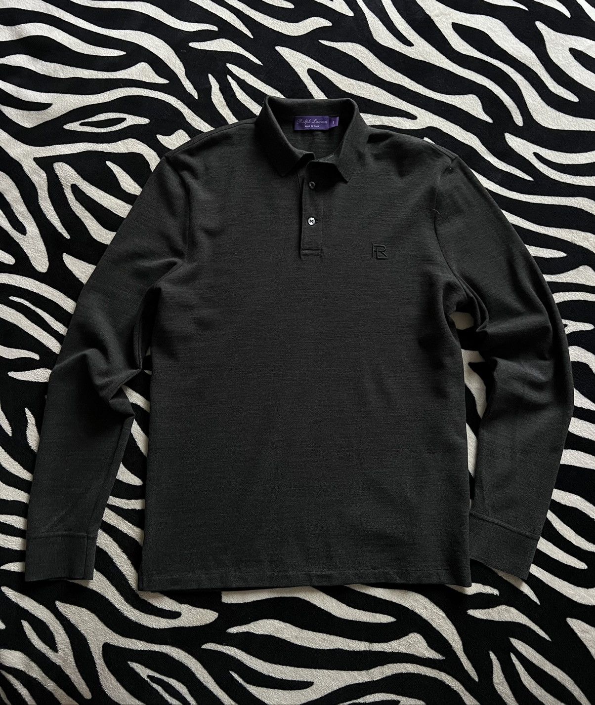 Ralph Lauren Purple Label Ralph Lauren Purple Label wool long sleeve polo sweater RL Size US S / EU 44-46 / 1 - 1 Thumbnail