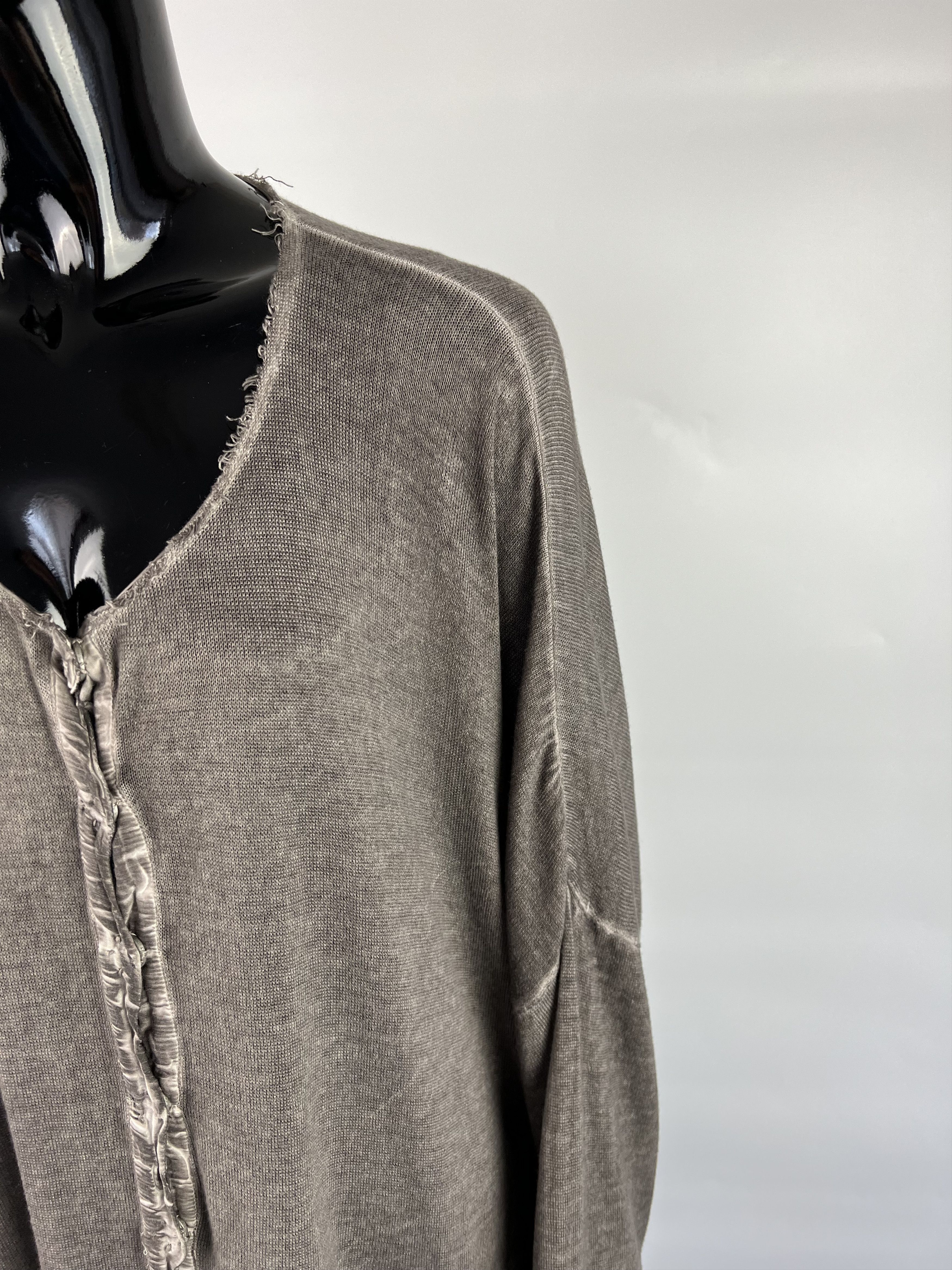 Designer Barbara Speer 100% Organic Cotton Cardigan Size 2 Oversized Size ONE SIZE - 7 Thumbnail