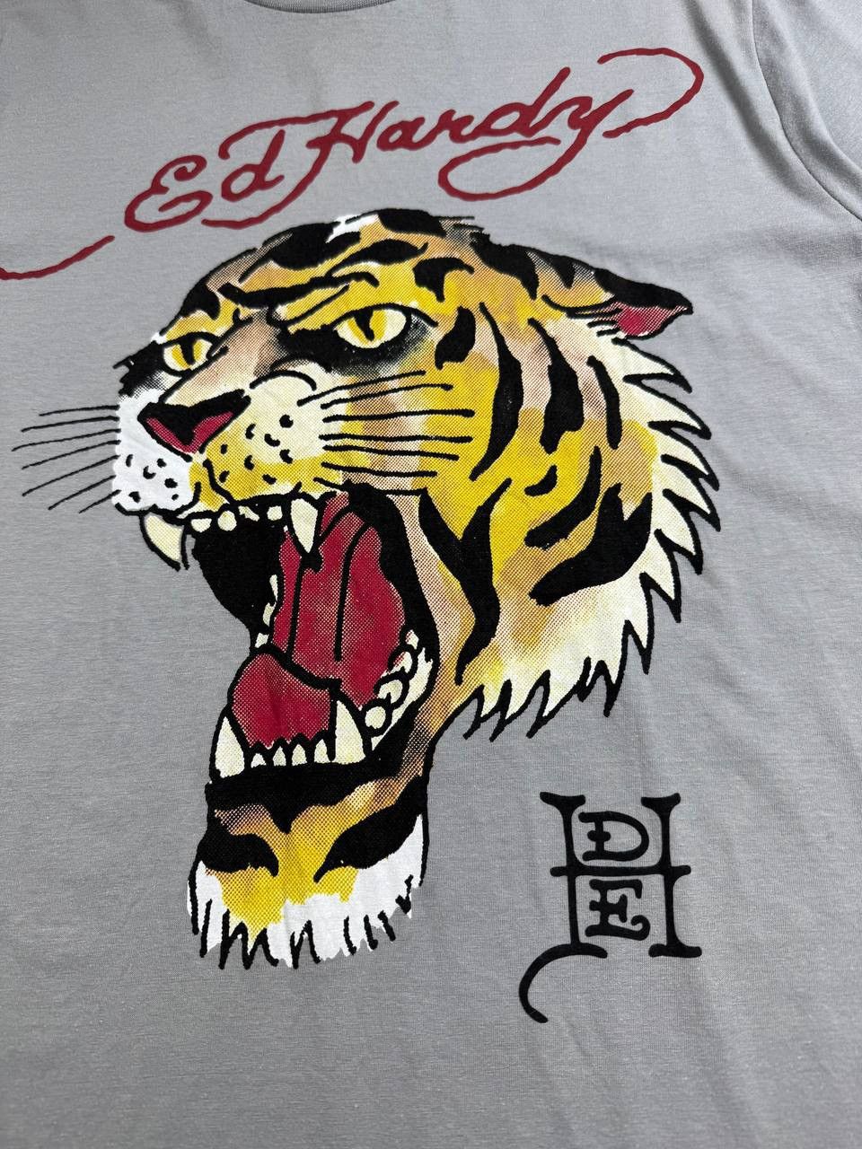 Ed Hardy Ed Hardy Tiger Logo Men’s M Size Graphic Hip Hop Logo Gray T Shirt Tee Jersey Size US M / EU 48-50 / 2 - 7 Thumbnail