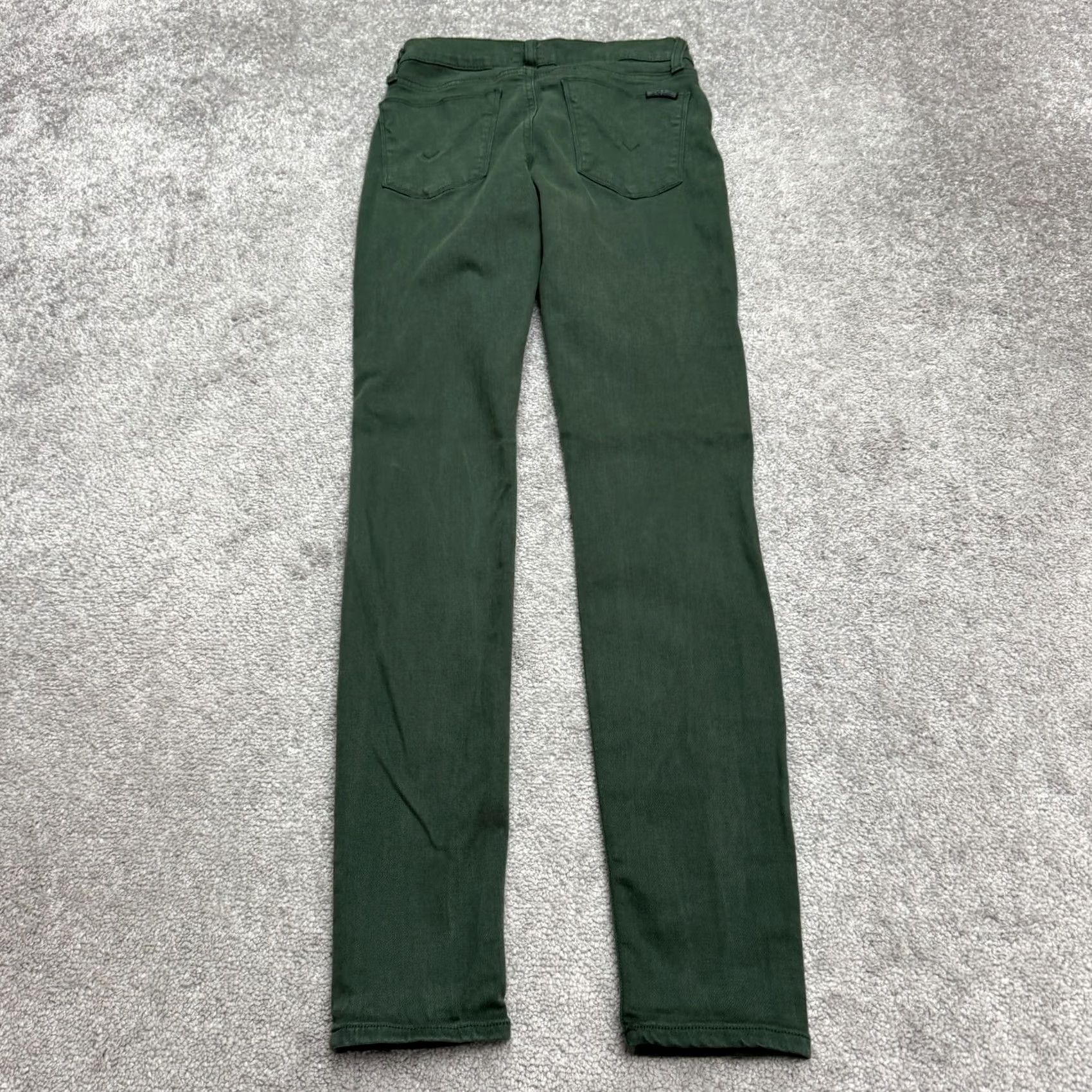 Hudson Hudson Krista Jeans Women 27 Olive Green Mid Rise 29 Inseam Cropped 5-Pocket Denim Cotton Blend Size 27" / US 4 / IT 40 - 2 Thumbnail