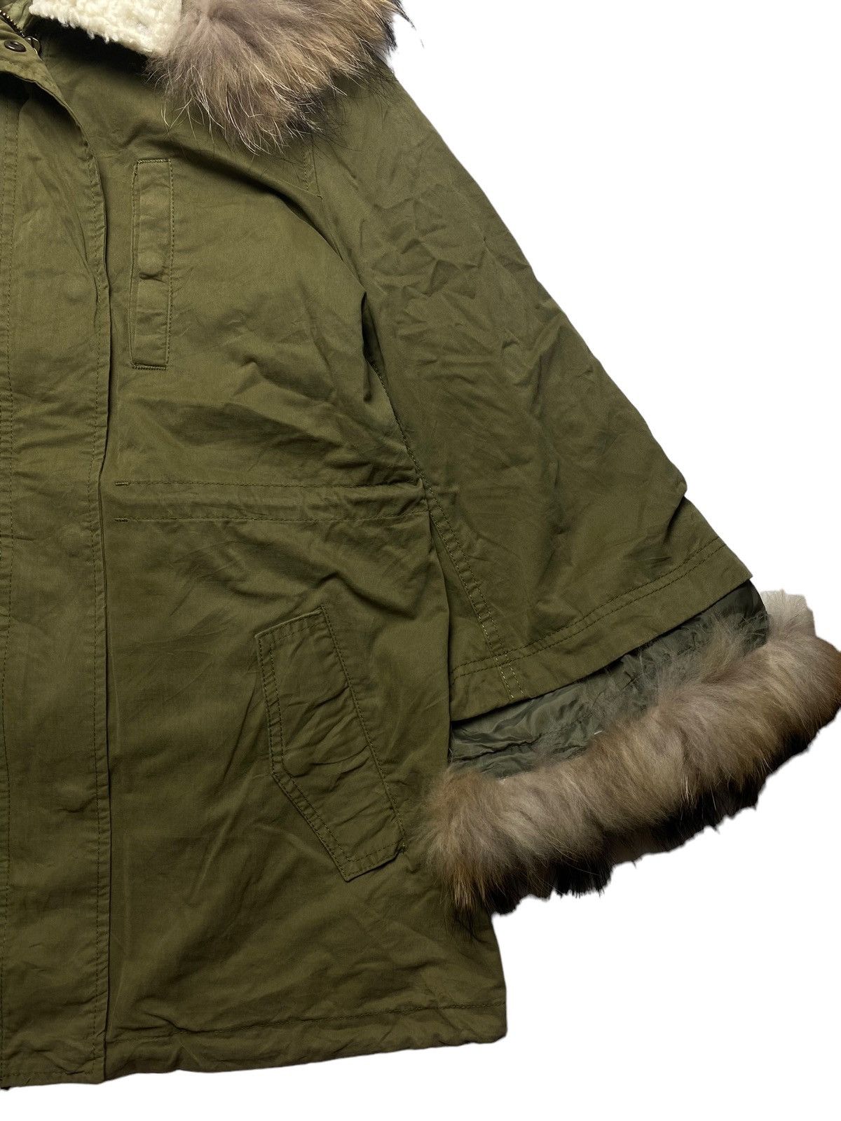 If Six Was Nine × Japanese Brand × Le Grande Bleu (L.G.B.) 2000s Rodeo Crown - Fur Hoodie Jacket Size M / US 6-8 / IT 42-44 - 10 Thumbnail