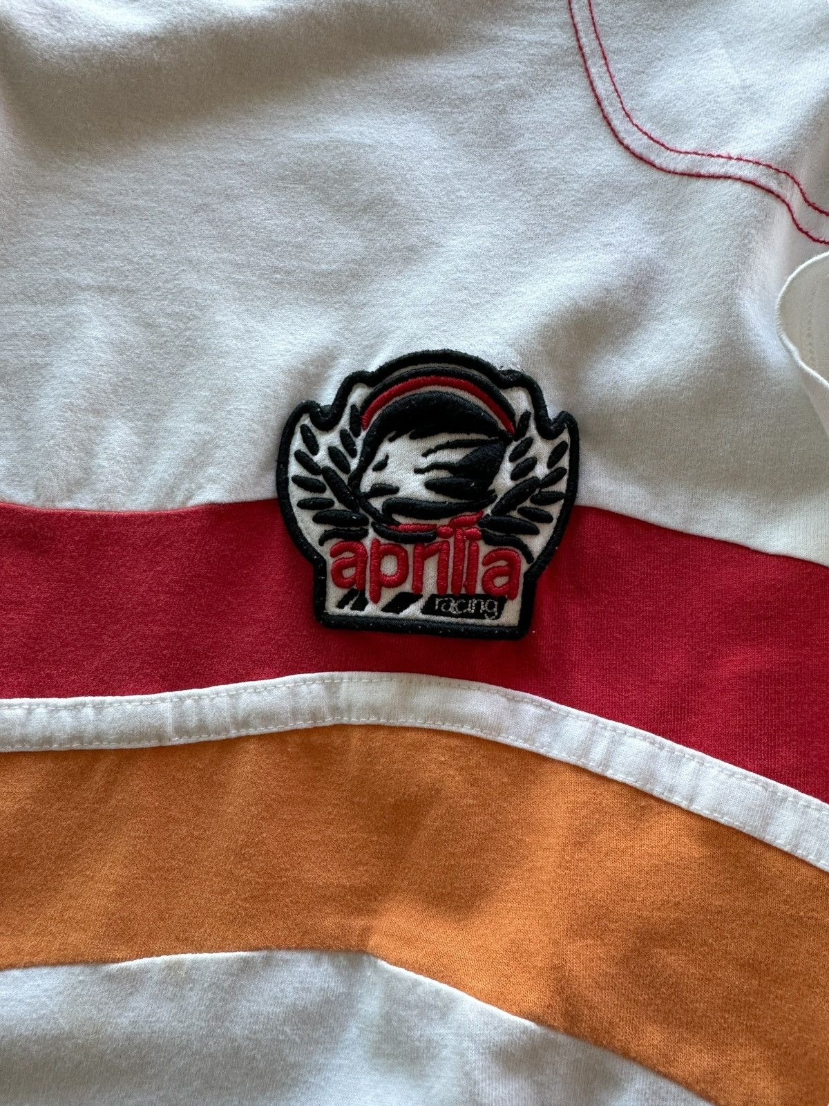 Other Retro Aprilia Racing Double Sided Embroidered Patch T-Shirt Size US XL / EU 56 / 4 - 7 Thumbnail